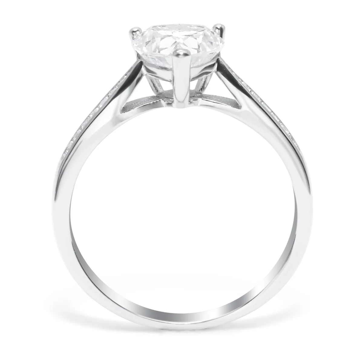 Heart Ludovic Moissanite Ring - Image 3