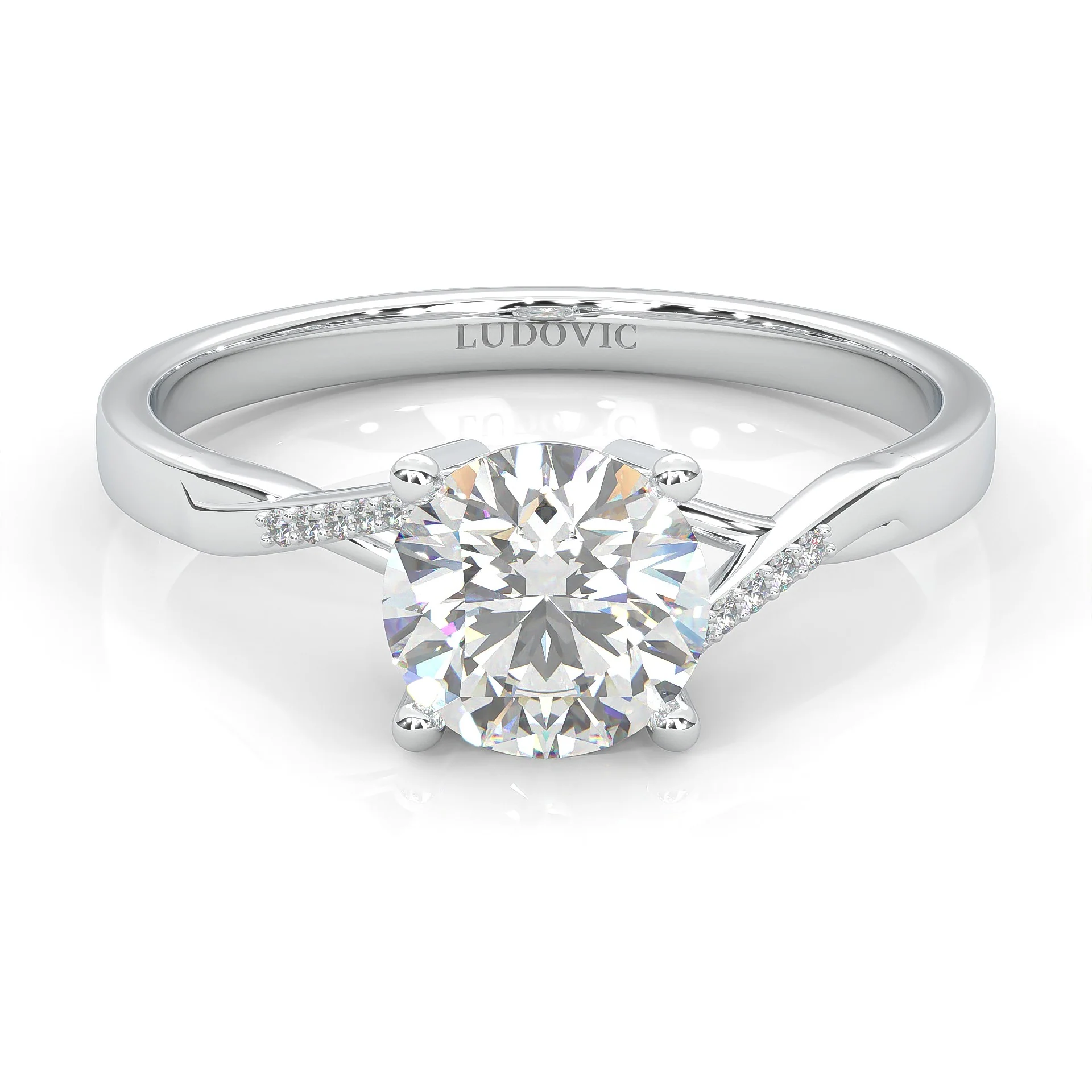 Mountain Style Wedding Set (14k Solid Gold) - Image 3
