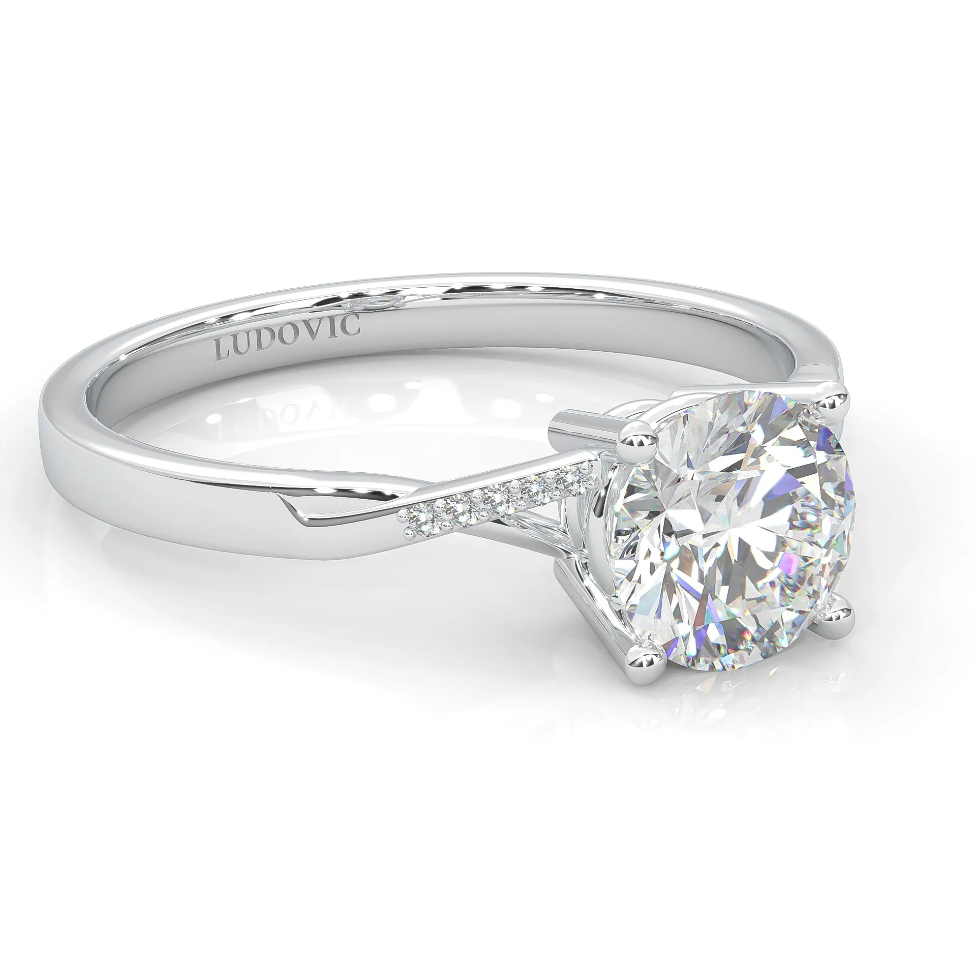 Mountain Style Wedding Set (14k Solid Gold) - Image 5