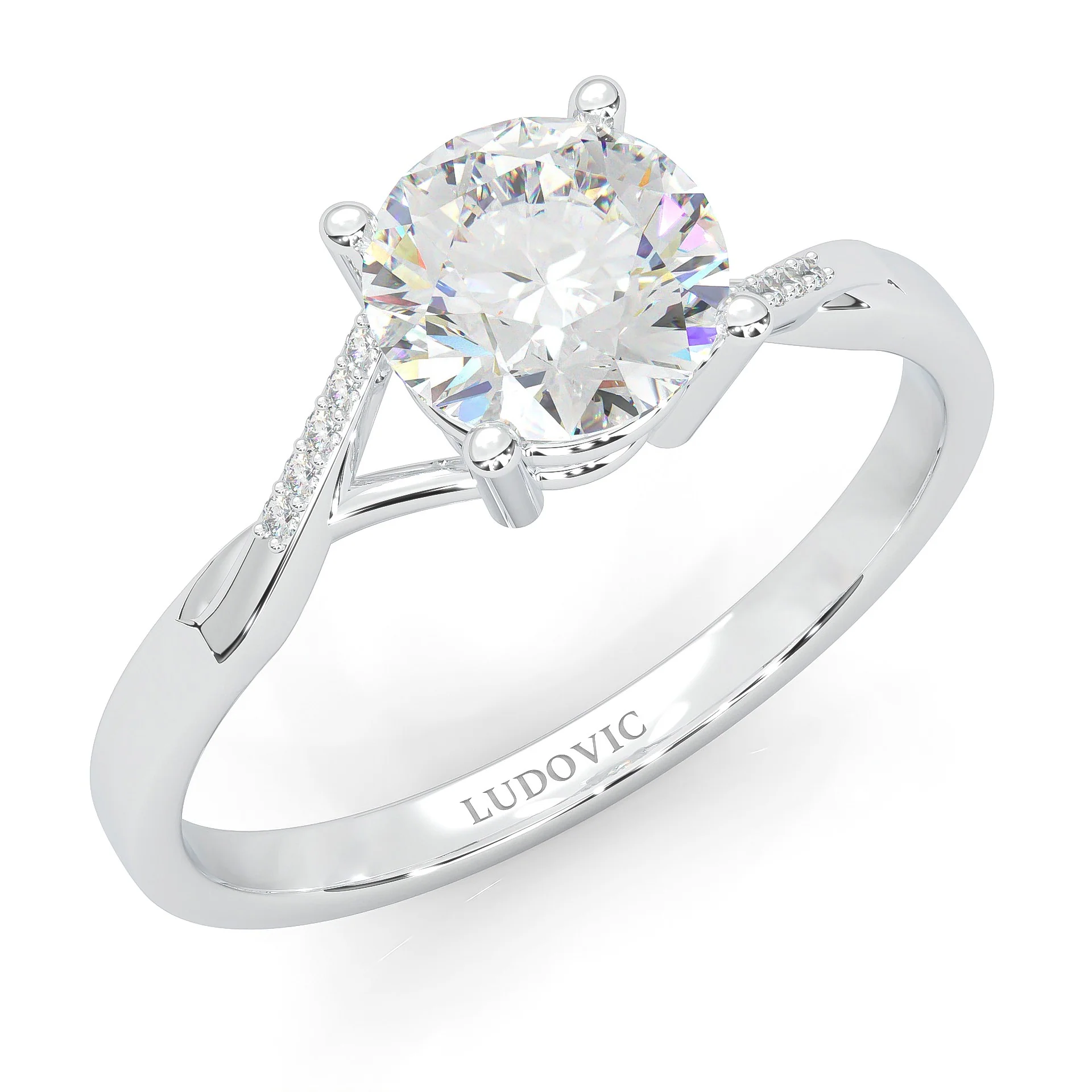 Mountain Style Wedding Set (14k Solid Gold) - Image 8