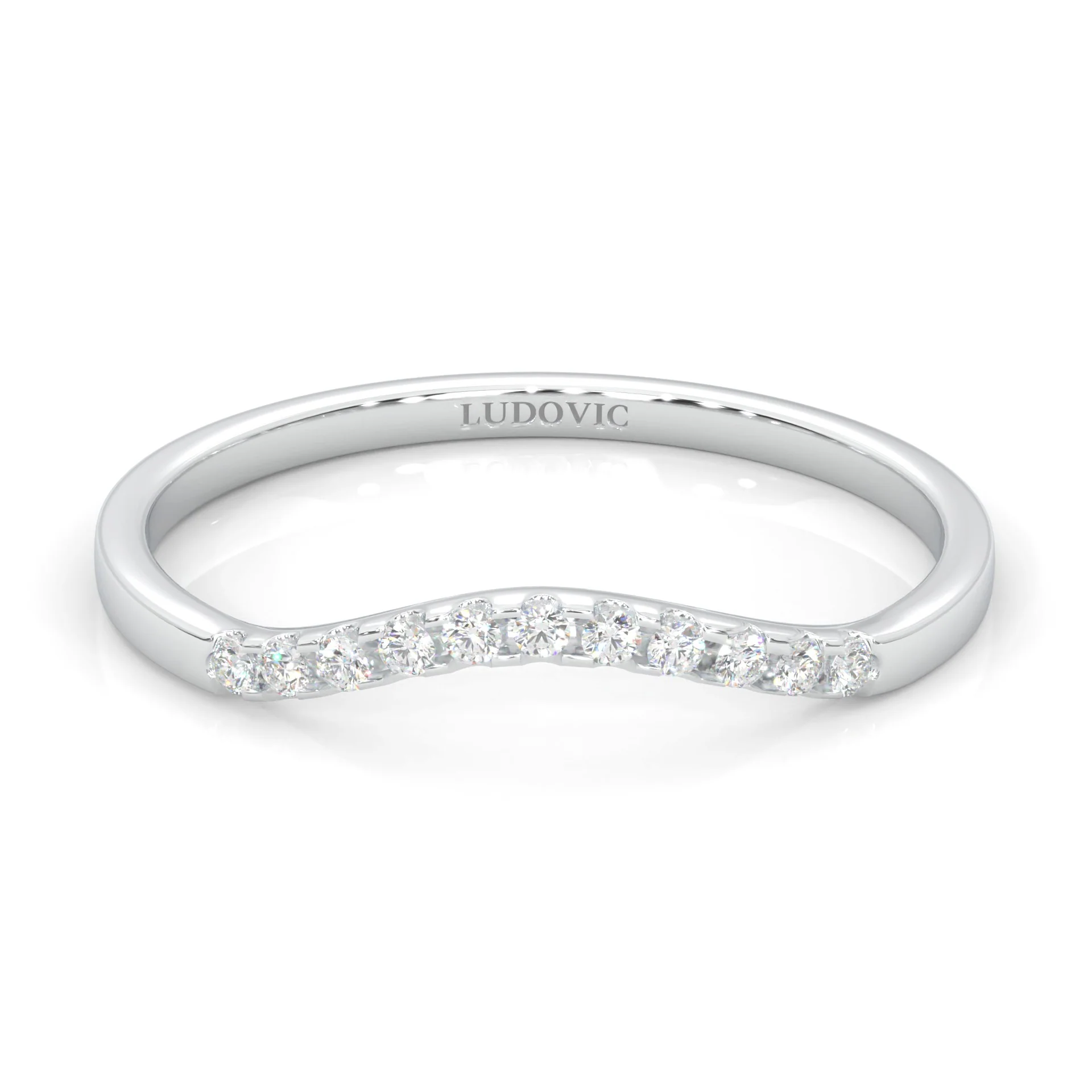 Mountain Style Wedding Set (14k Solid Gold) - Image 9
