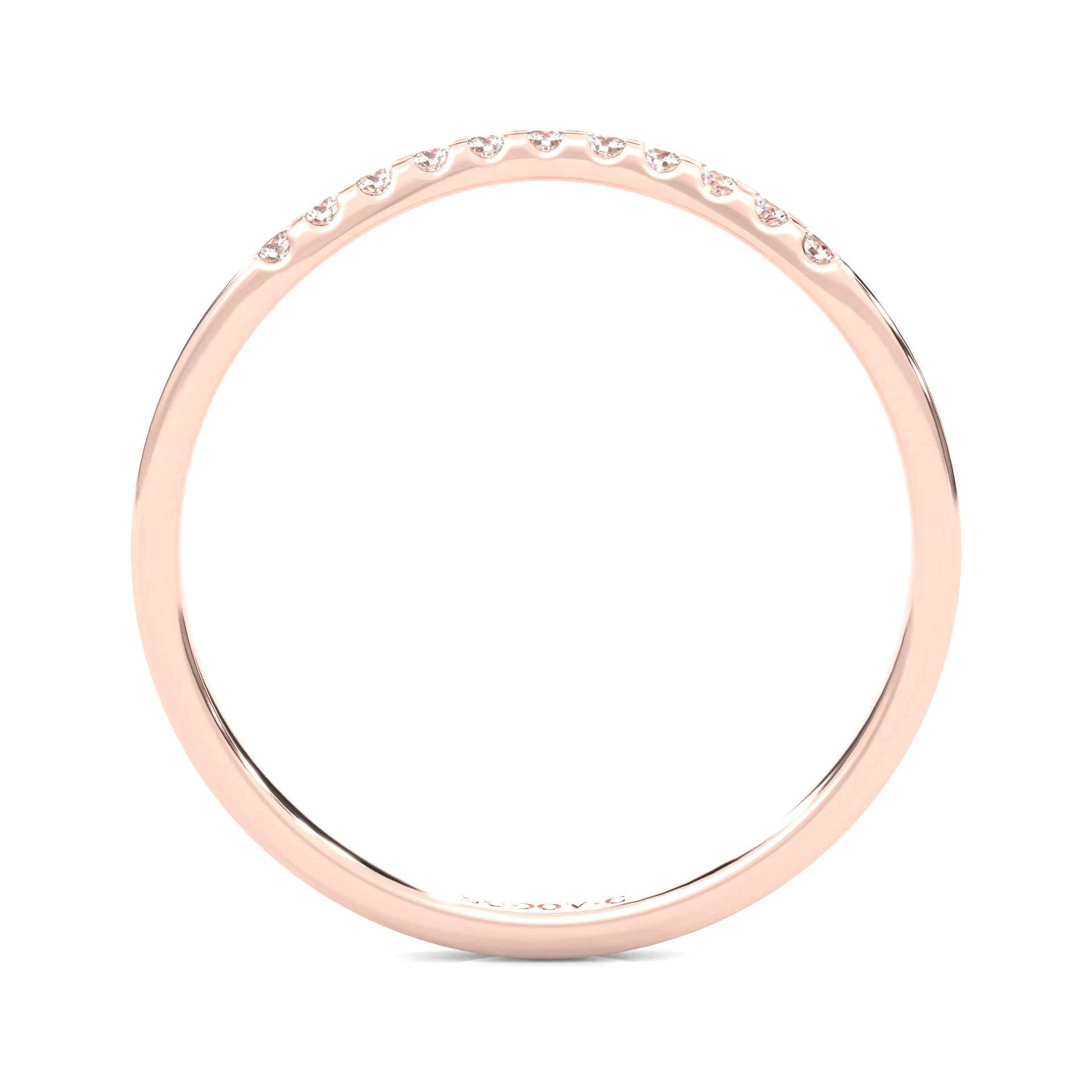 Mountain Style Wedding Set (14k Solid Rose Gold) - Image 13
