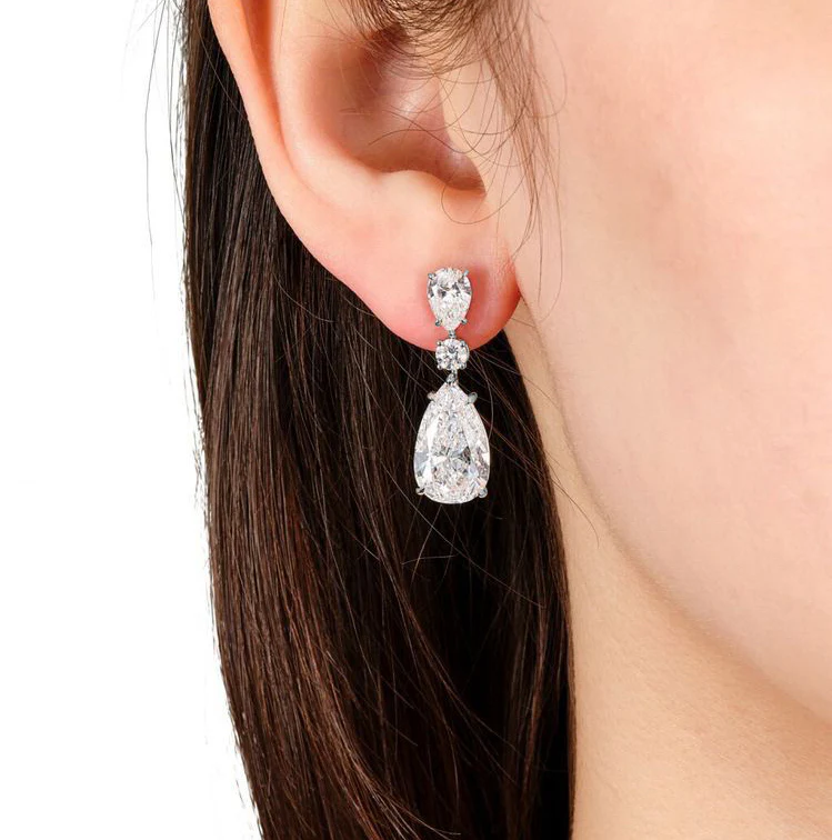 Pear Drop Earrings - Image 2