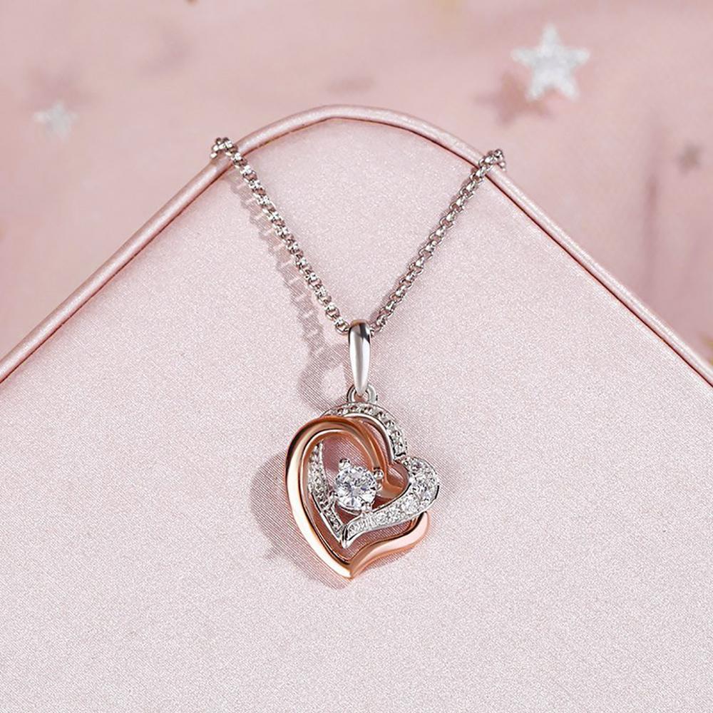 l'Amulette Sereine Moissanite pendant (14k Solid Gold) - Image 3