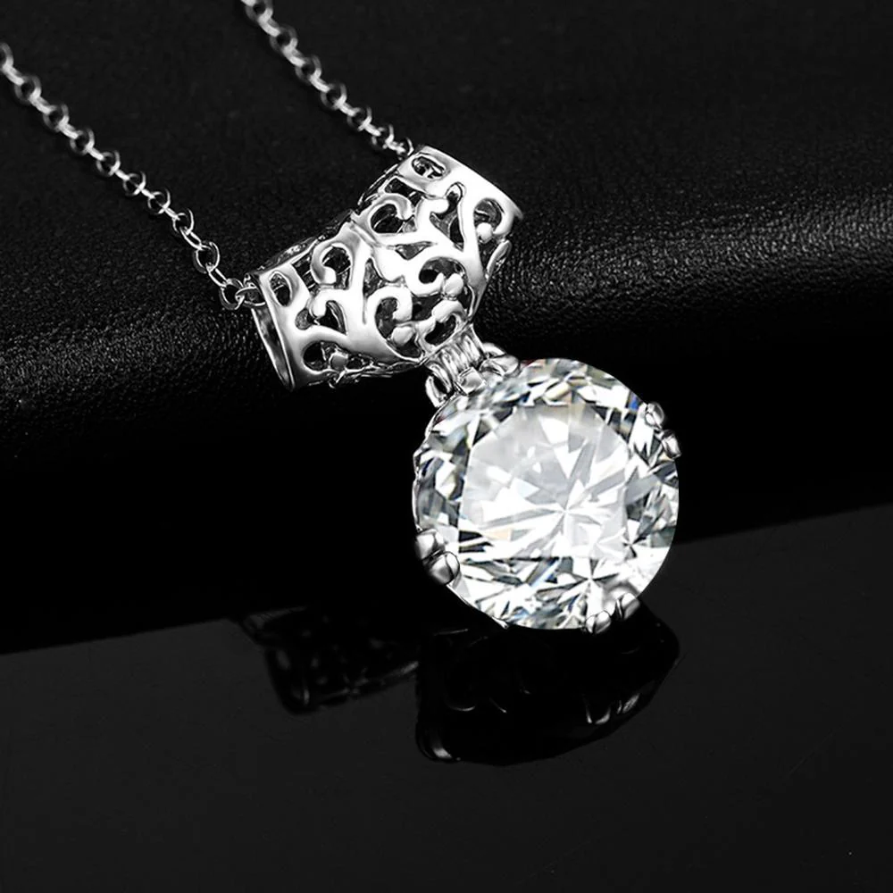 The Blind Hope Moissanite pendant (14k Solid Gold) - Image 4