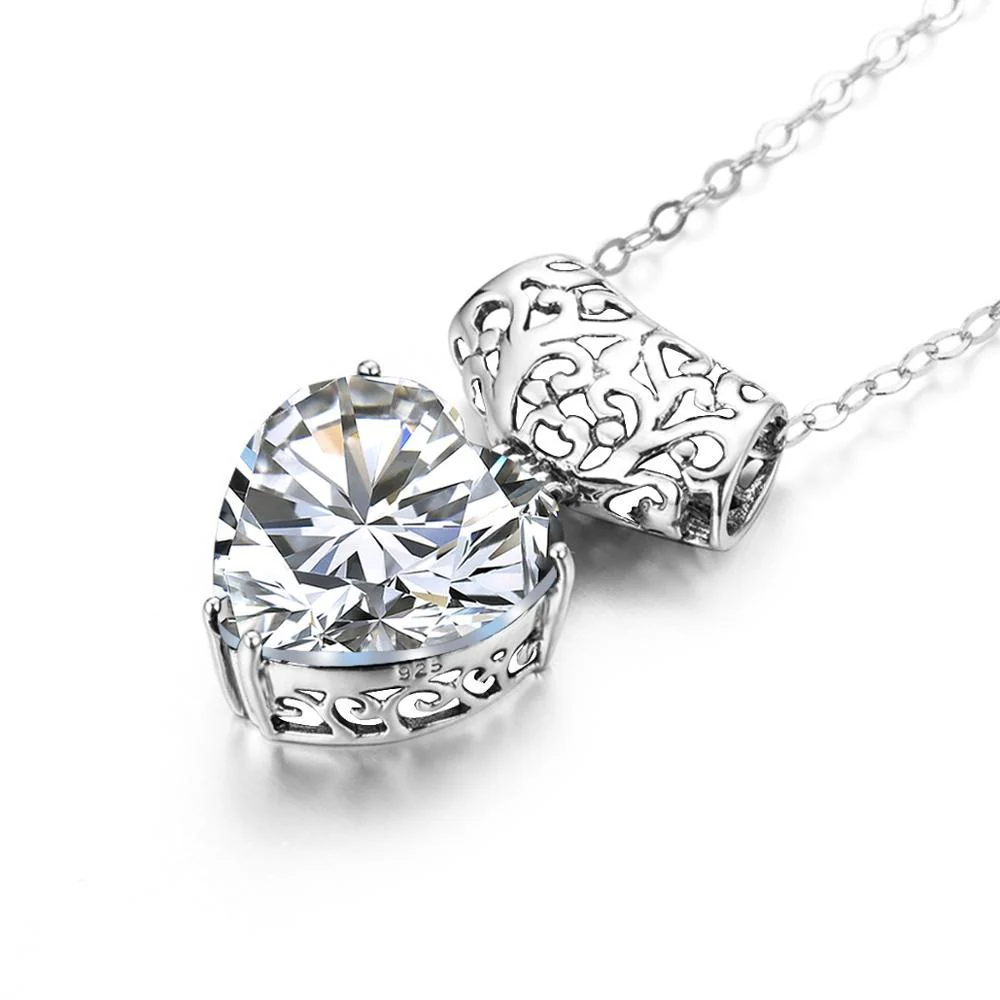 l'Amulette d'Ambre Moissanite pendant (14k Solid Gold) - Image 3