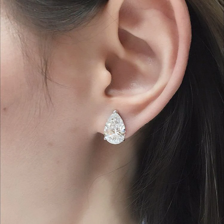 Pear Stud Earrings - Image 2