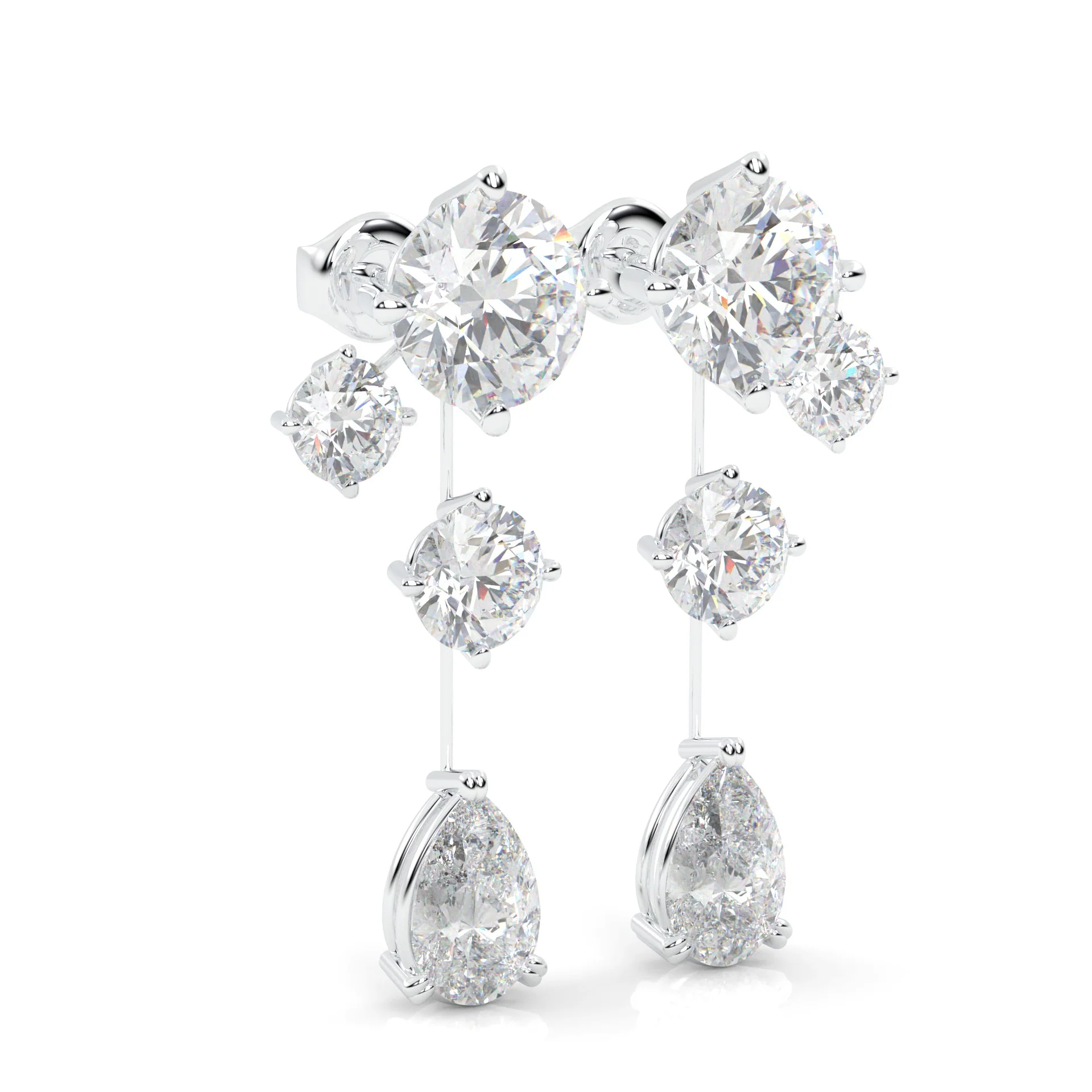 Royal Pear Drop Earrings - Image 2