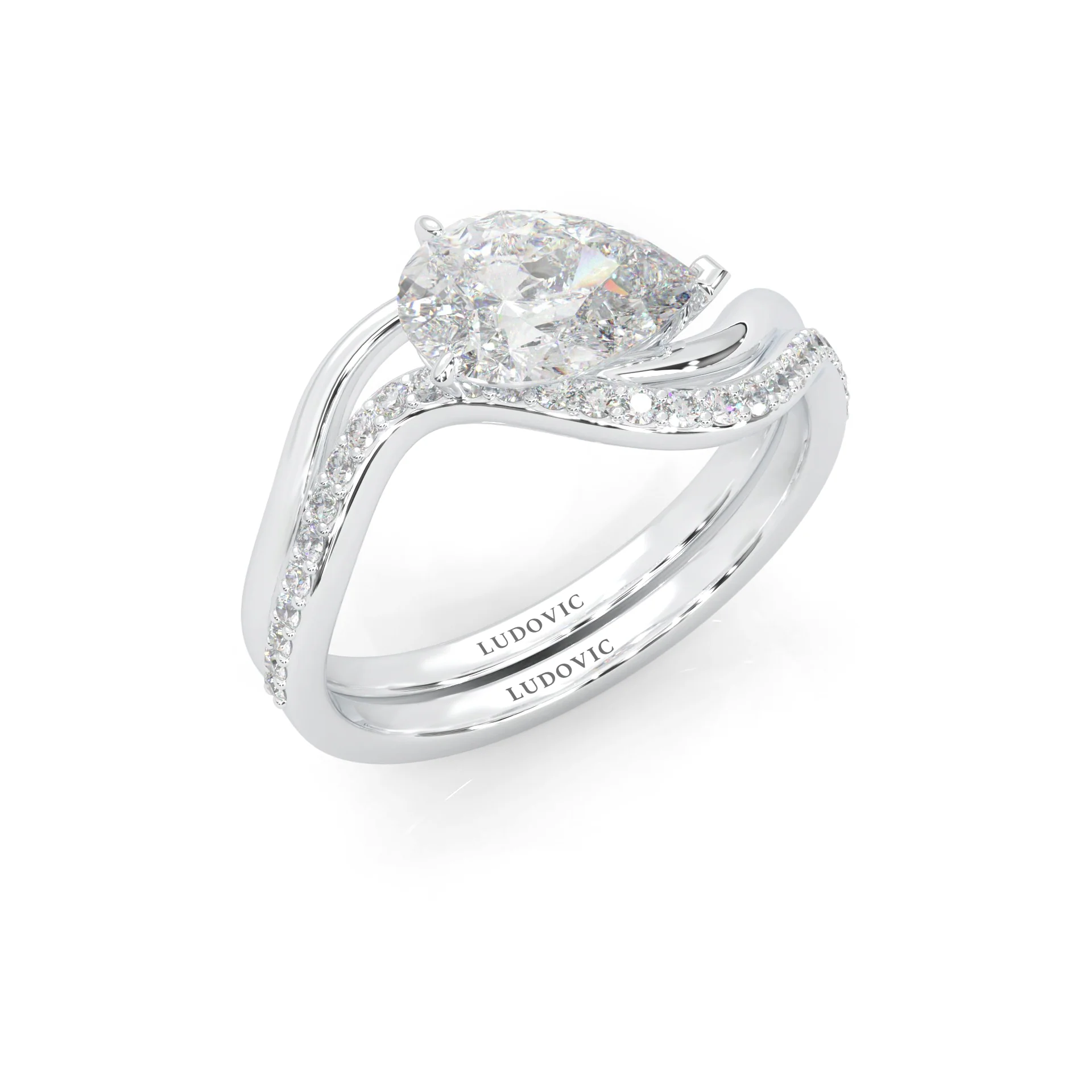 Serene Twist Lab-Grown Diamond Wedding Set (14k Solid Gold) - Image 5