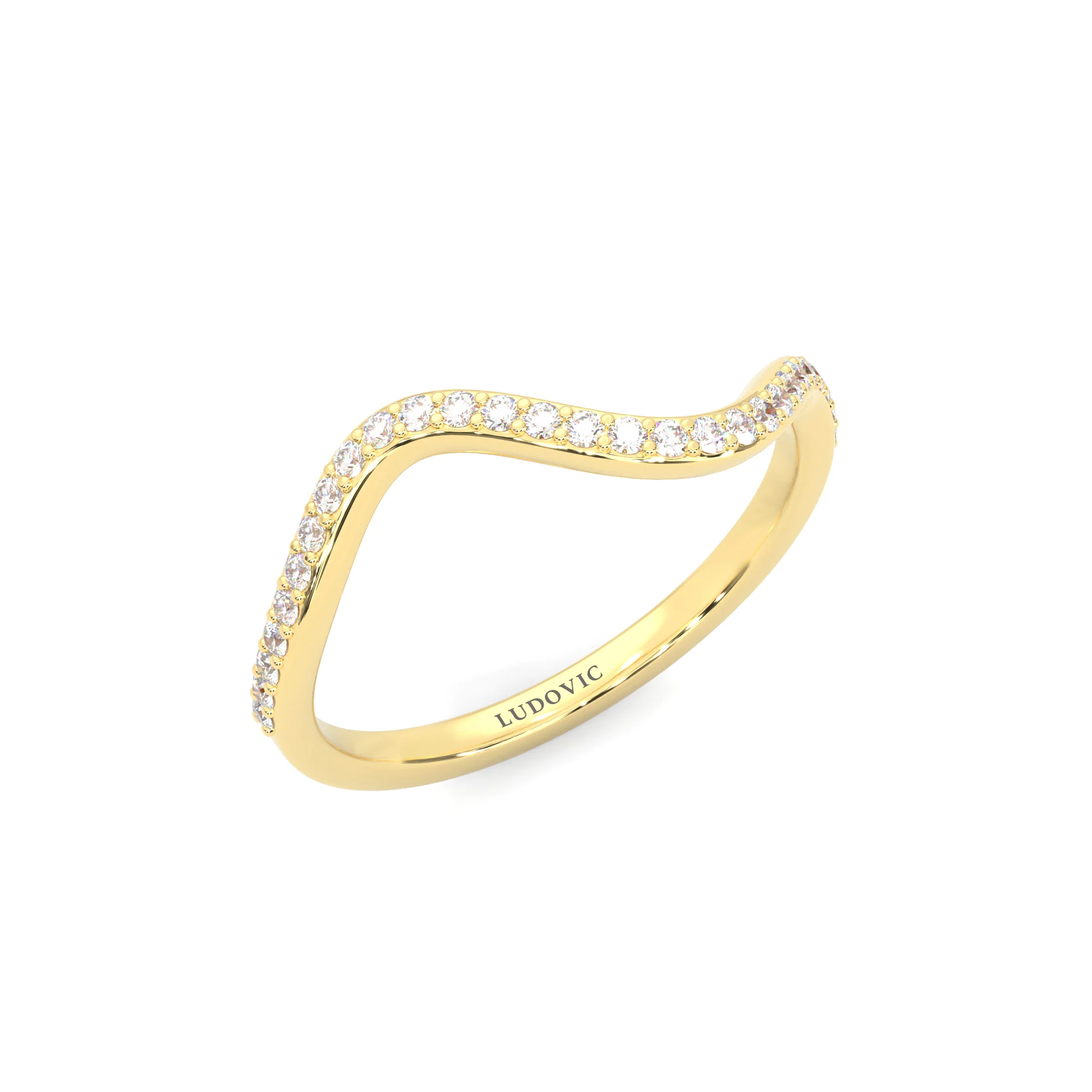 Serene Twist Moissanite Wedding Set (14k Solid Yellow Gold) - Image 11