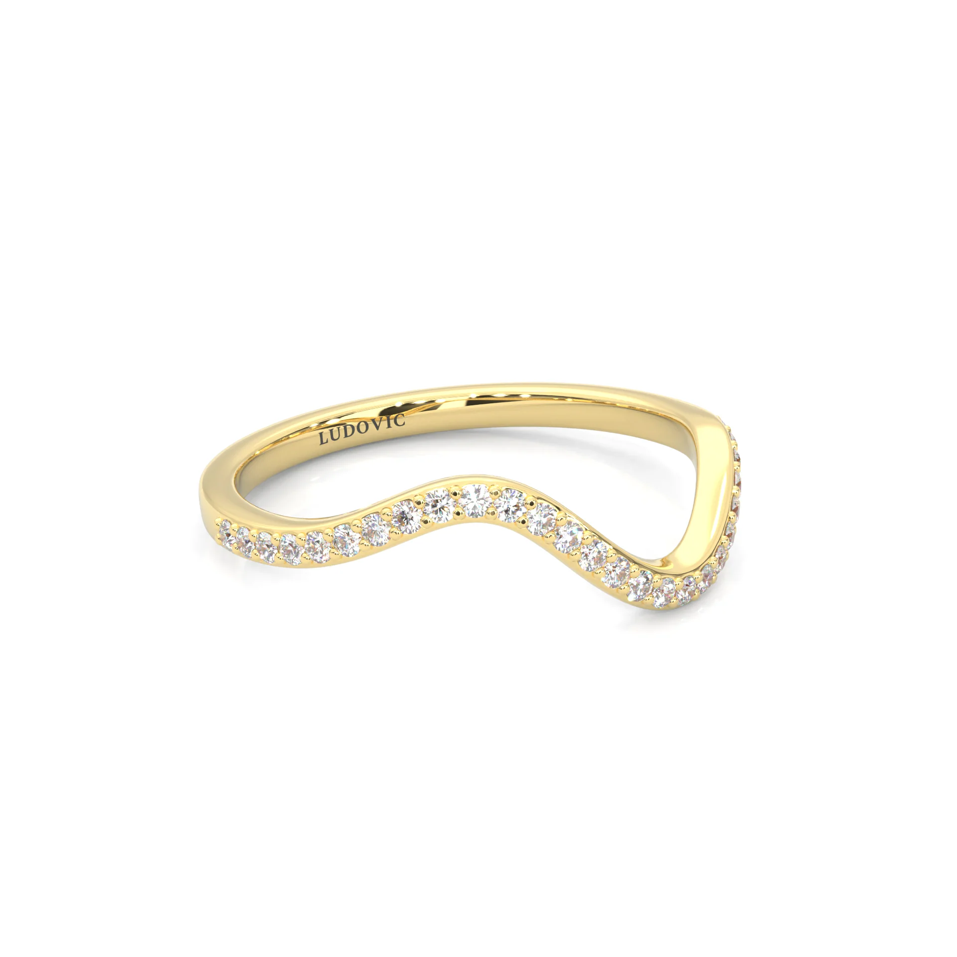 Serene Twist Moissanite Wedding Set (14k Solid Yellow Gold) - Image 9