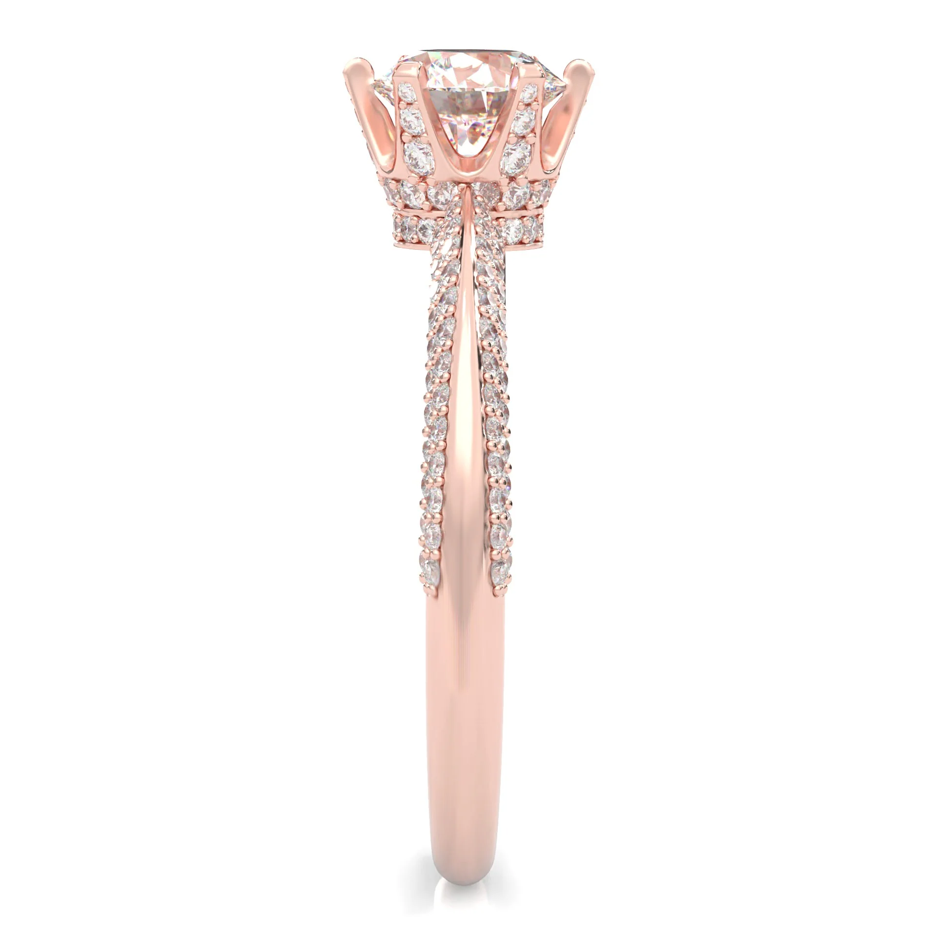 Sunny Ludovic Moissanite Ring ( Rose Gold 14K ) - Image 4