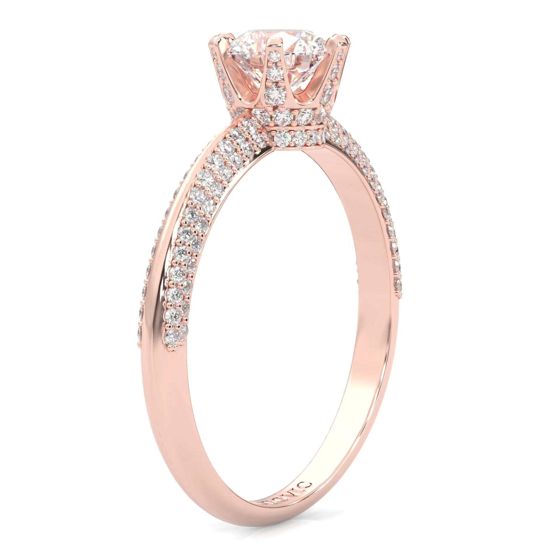 Sunny Ludovic Moissanite Ring ( Rose Gold 14K ) - Image 5