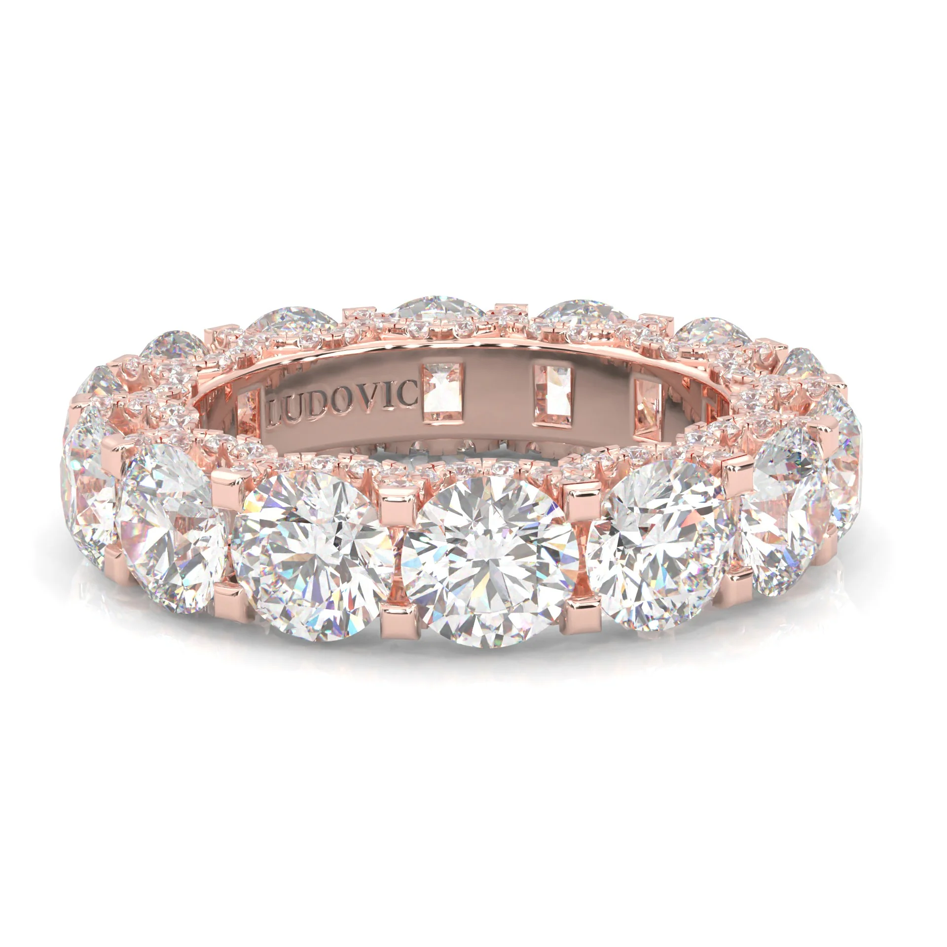 Supernova II - Ludovic Wedding Band ( Rose Gold ) - Image 3