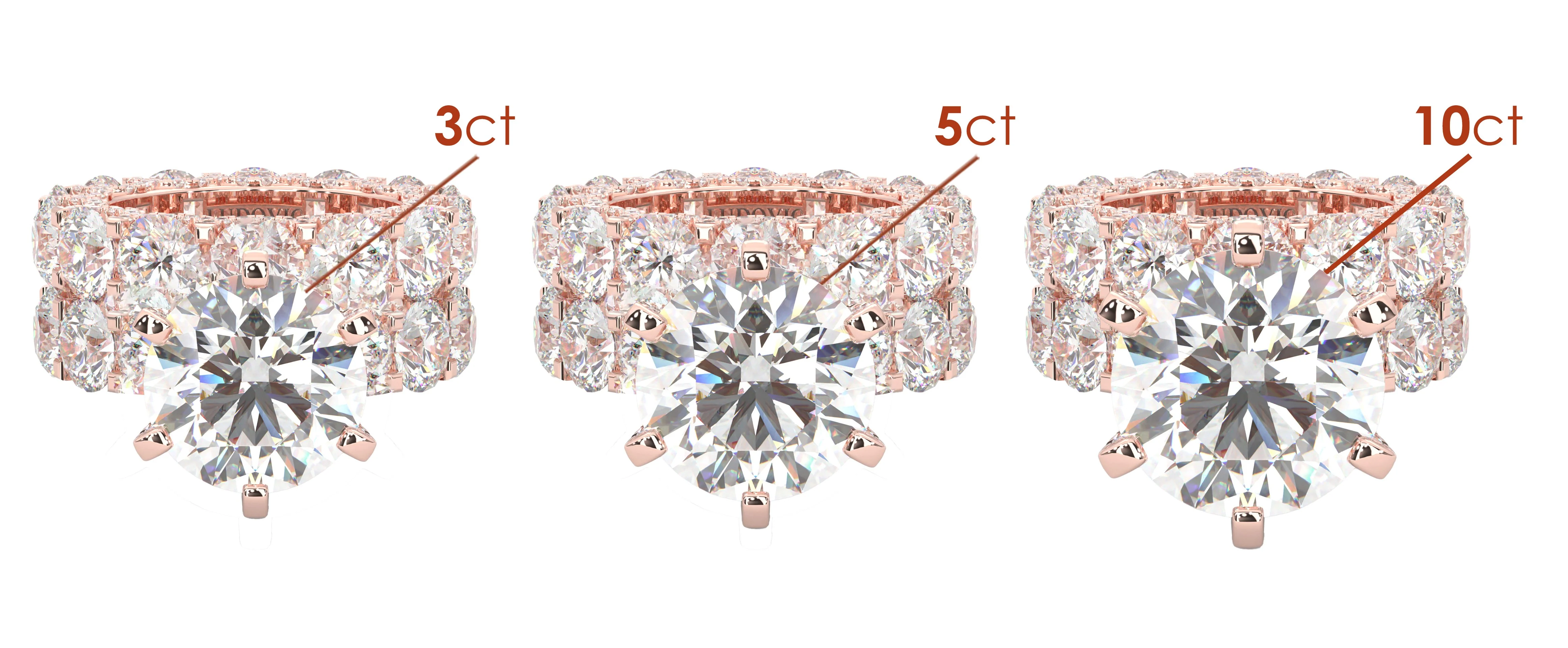 Supernova II - Ludovic Wedding Band ( Rose Gold ) - Image 4