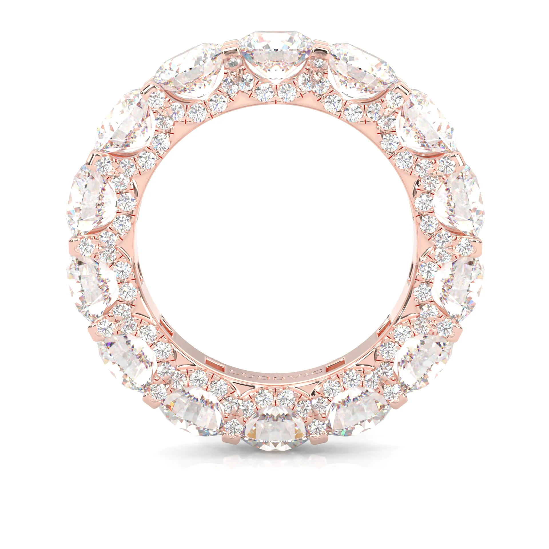 Supernova II - Ludovic Wedding Band ( Rose Gold ) - Image 6