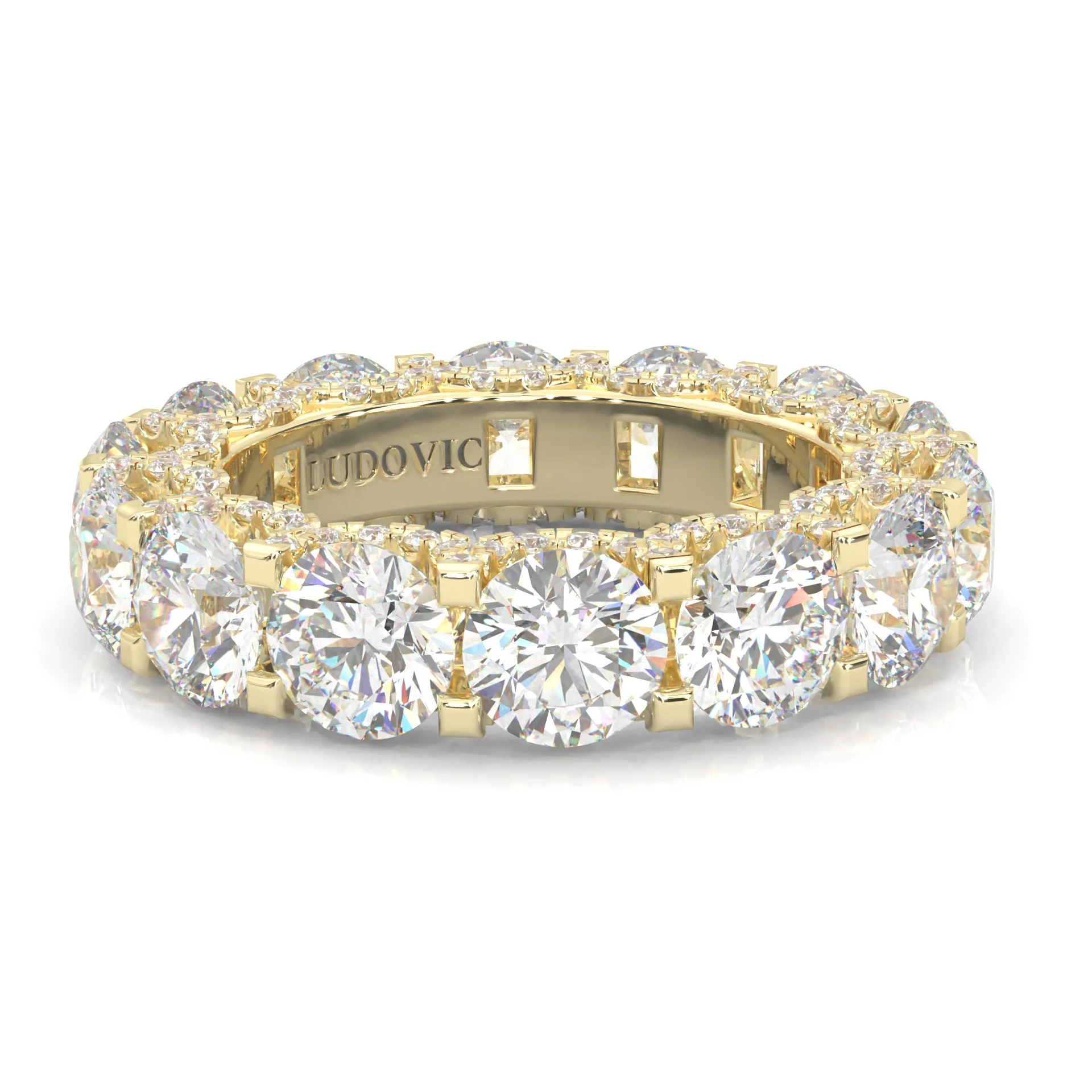 Supernova II - Ludovic Wedding Band ( Yellow Gold ) - Image 3