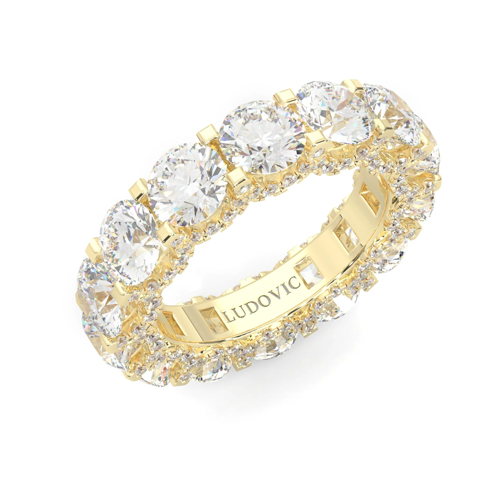 Supernova II - Ludovic Wedding Band ( Yellow Gold ) - Image 7