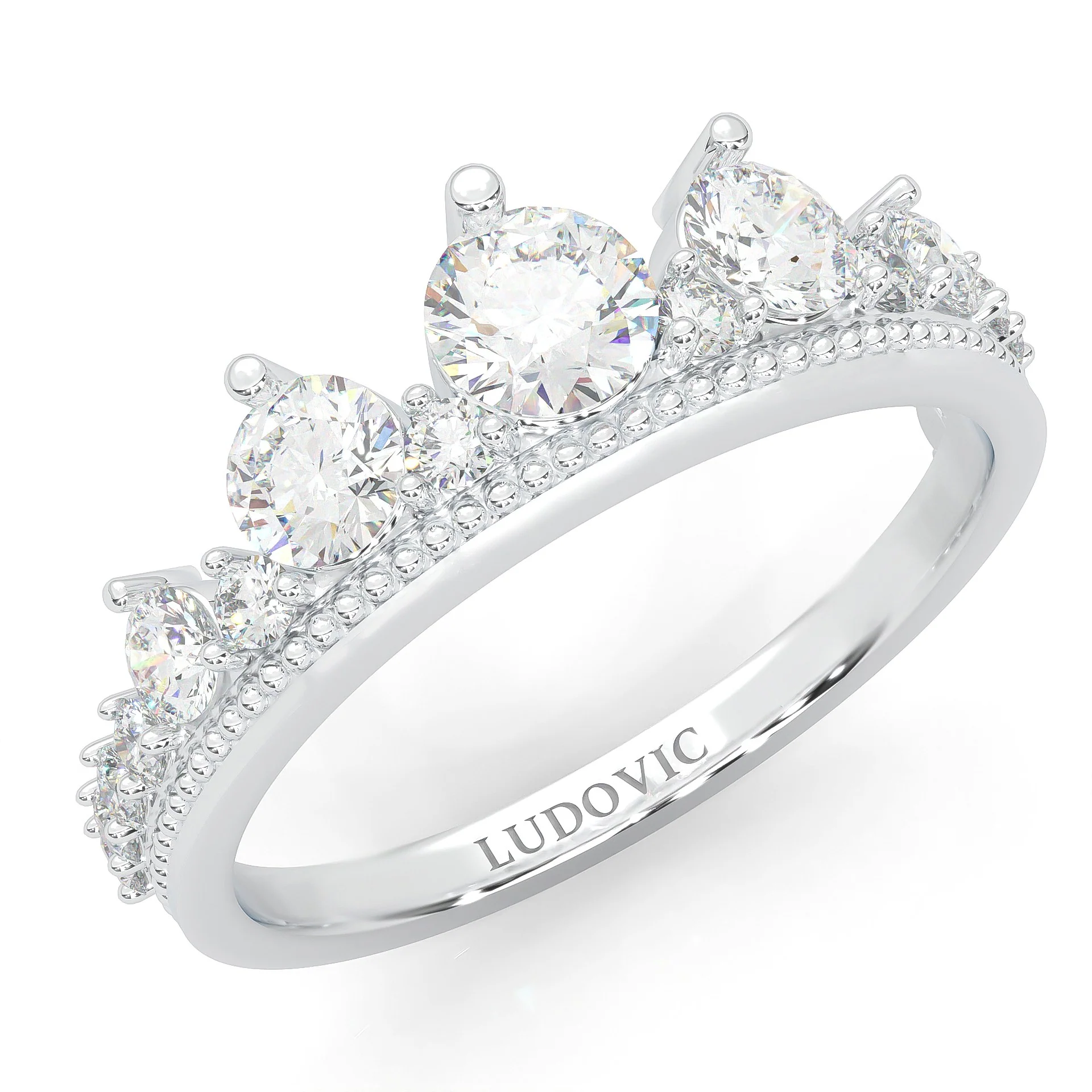 The Austere Spirit Moissanite Wedding Band - Image 6