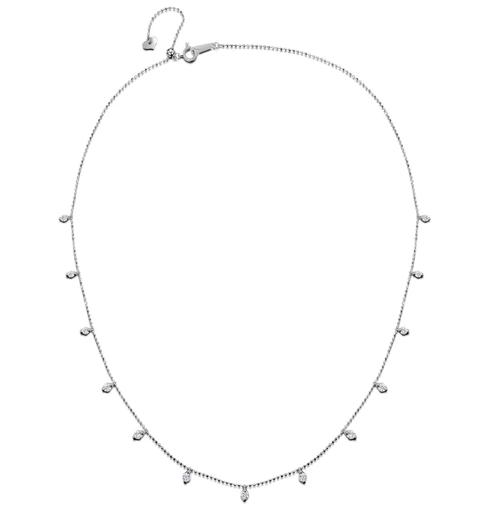 The Austere Wings Moissanite Necklace (14k Solid Gold)