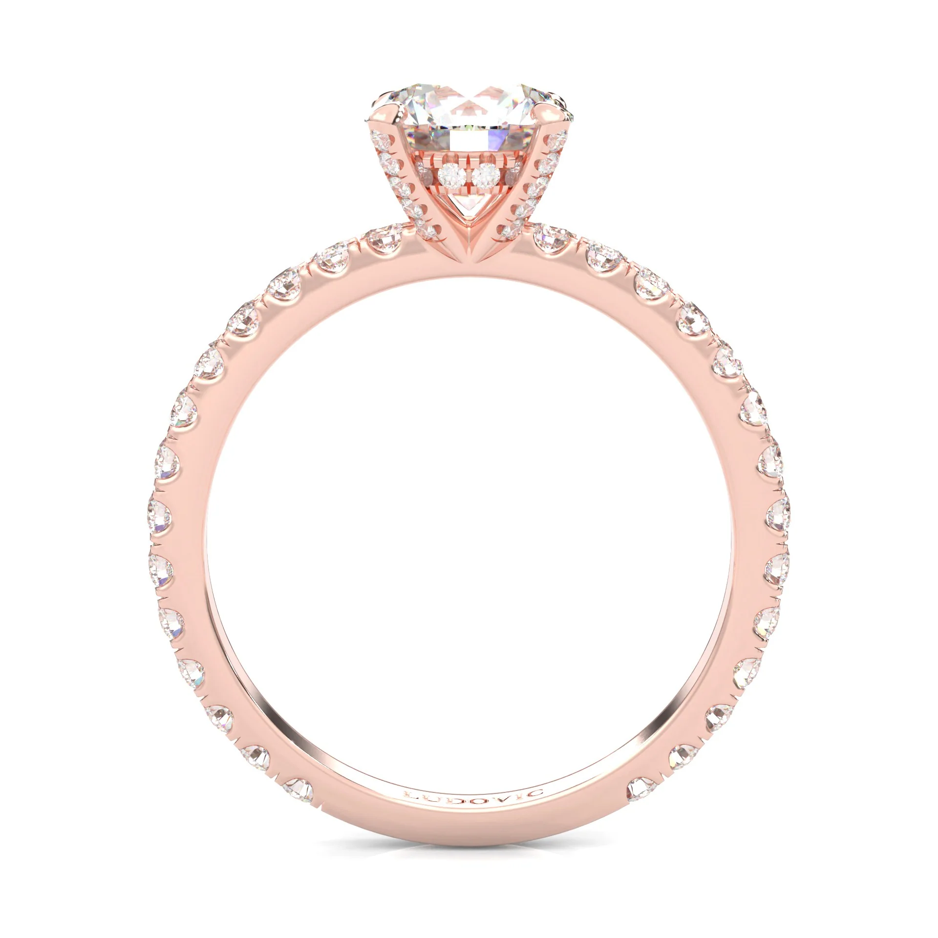 The Brilliant Teardrop Ring Moissanite Engagement Ring ( Rose Gold 14K ) - Image 6