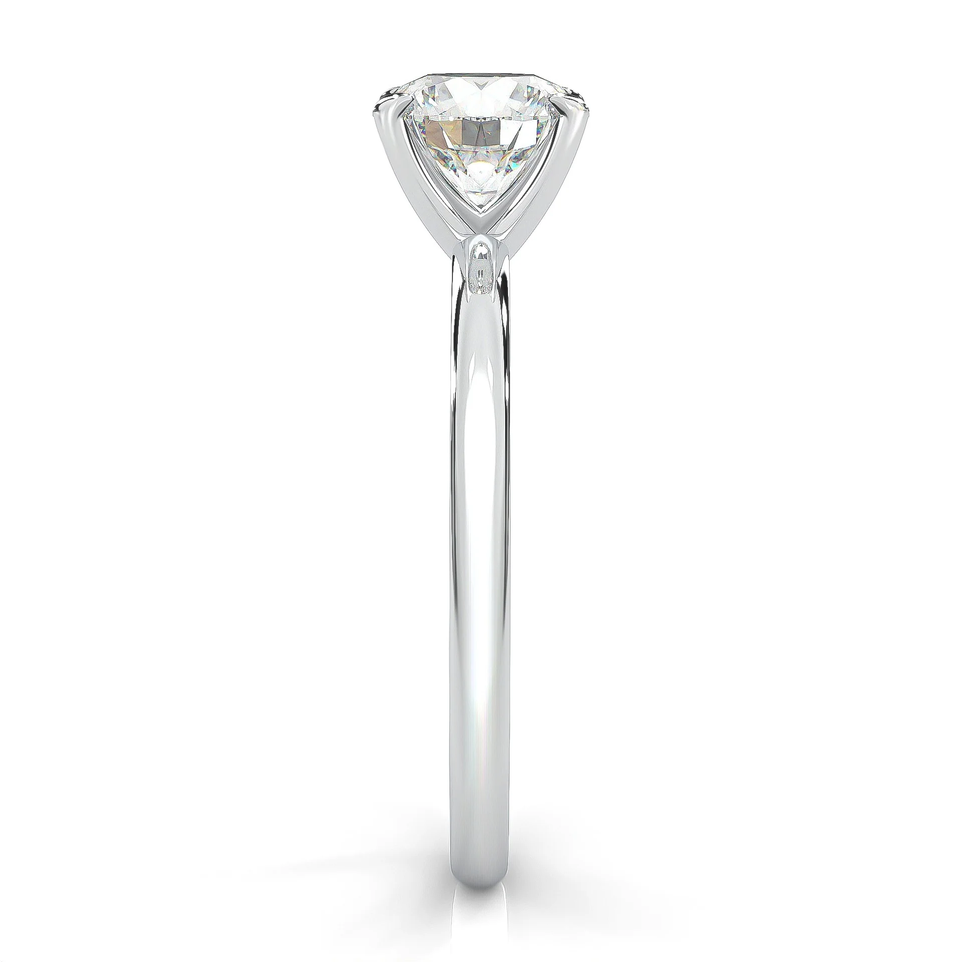 The Classic Moissanite Engagement Ring (14k Solid Gold) - Image 6