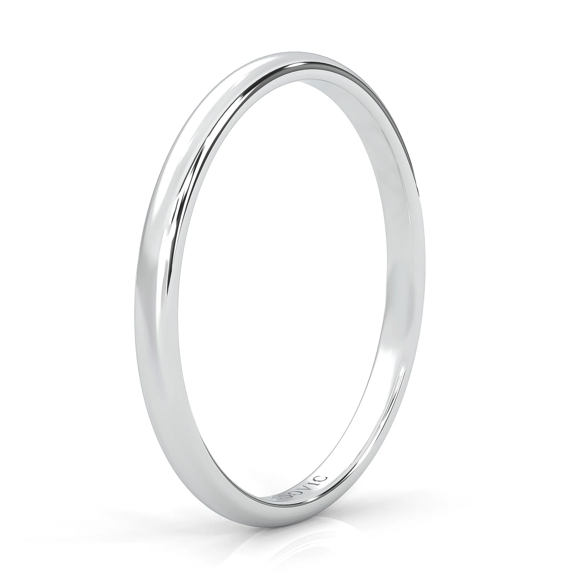 The Classic Moissanite Wedding Band - Image 5