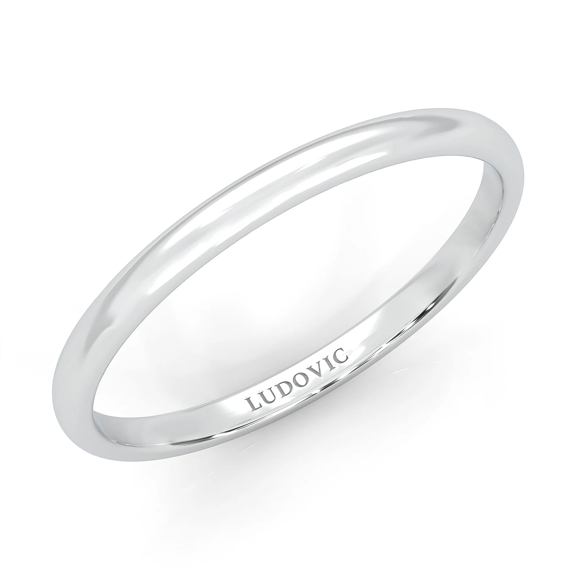 The Classic Moissanite Wedding Band - Image 7