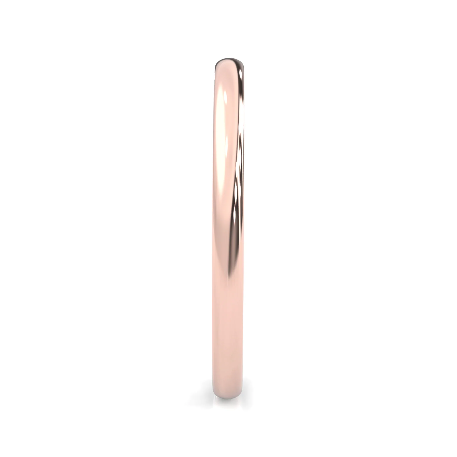 The Classic Moissanite Wedding Band ( Rose Gold ) - Image 4