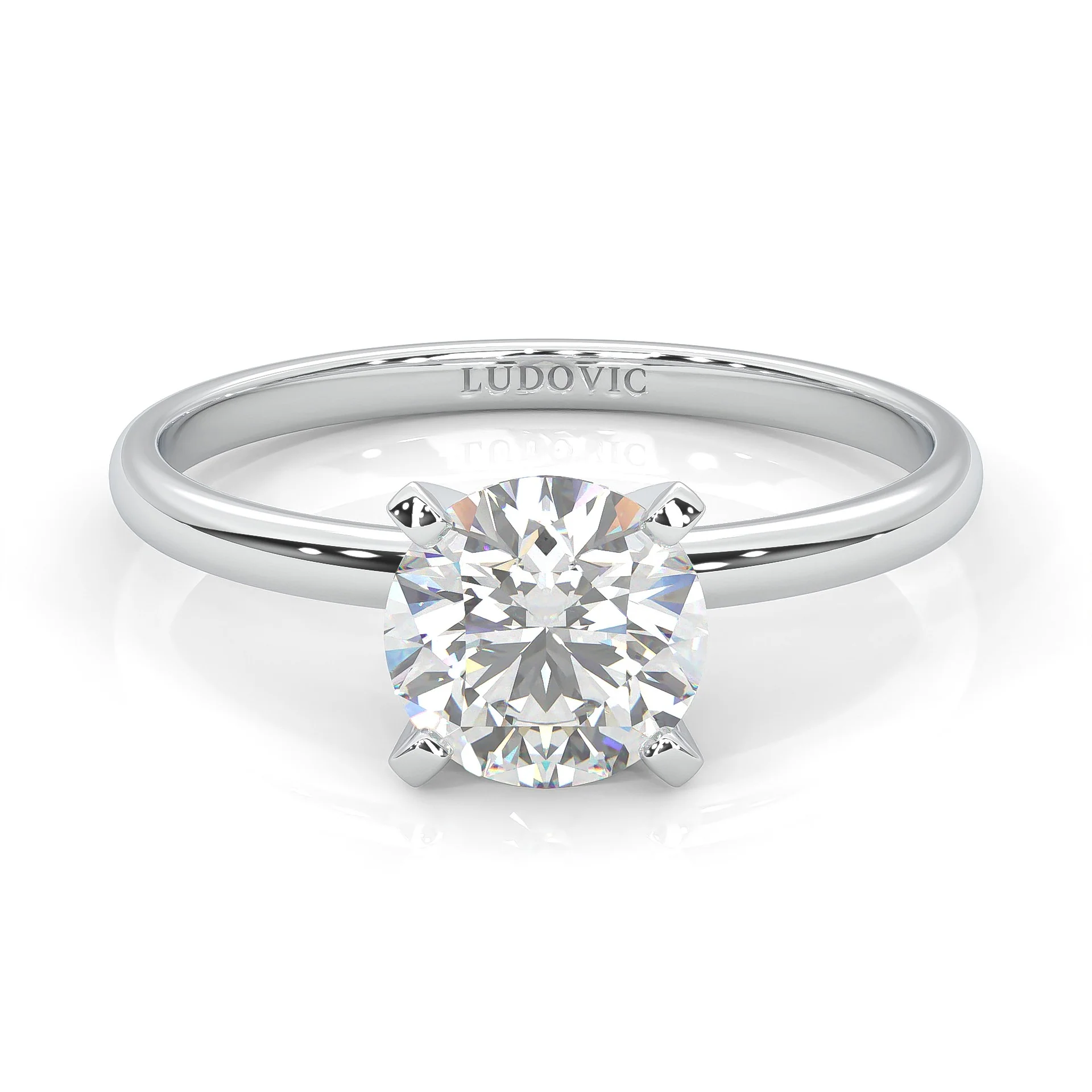 The Classic Moissanite Wedding Set (14k Solid Gold) - Image 3
