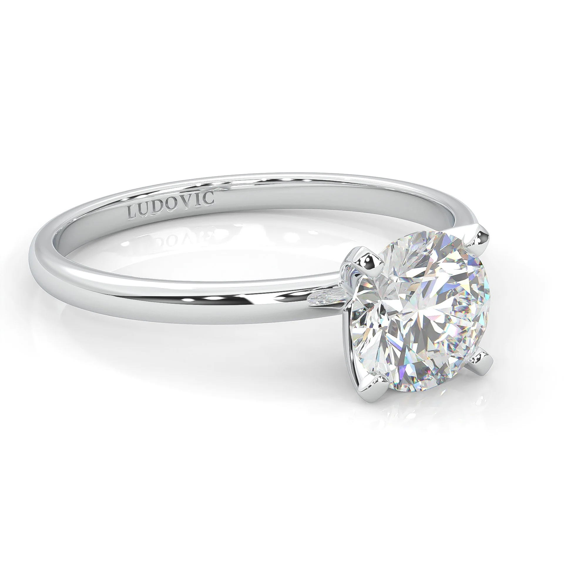 The Classic Moissanite Wedding Set (14k Solid Gold) - Image 4