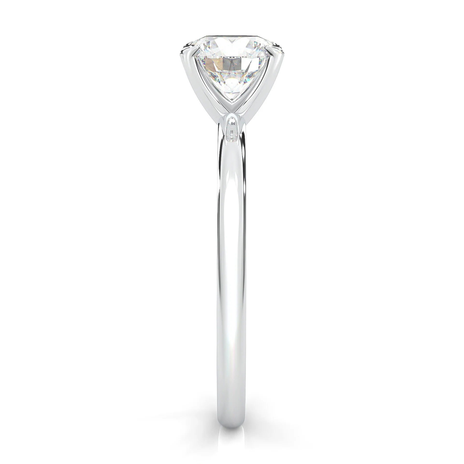 The Classic Moissanite Wedding Set (14k Solid Gold) - Image 5