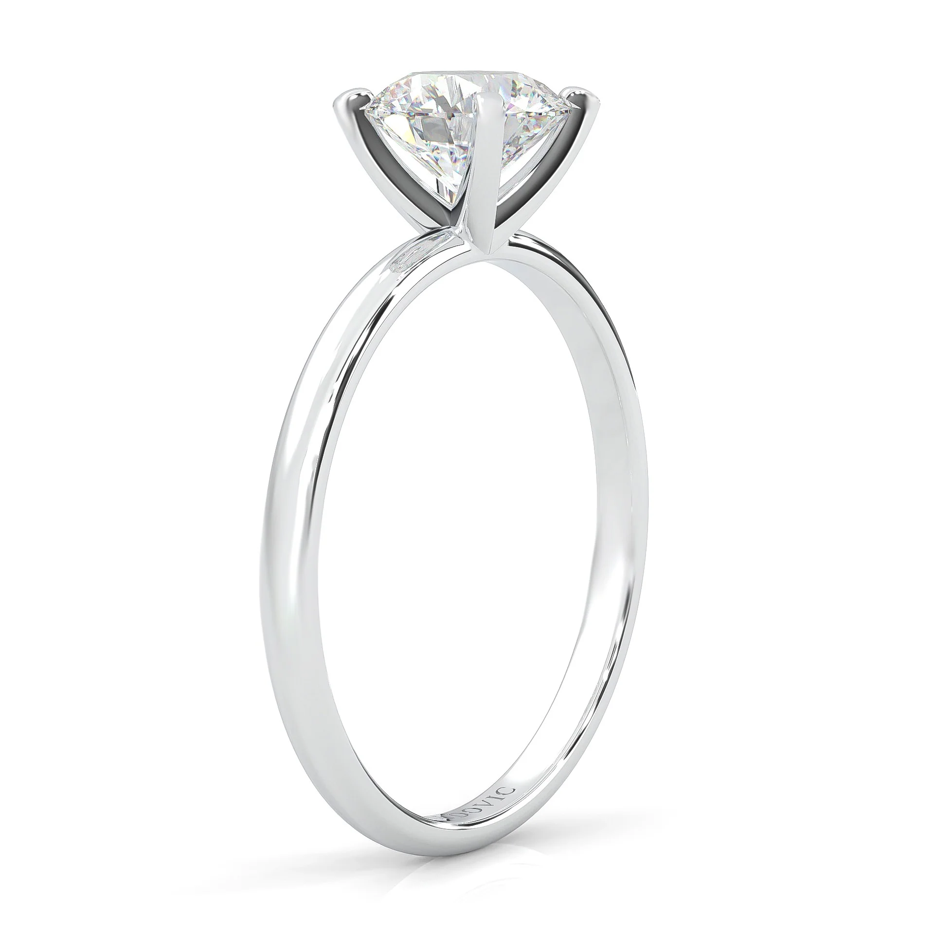 The Classic Moissanite Wedding Set (14k Solid Gold) - Image 6