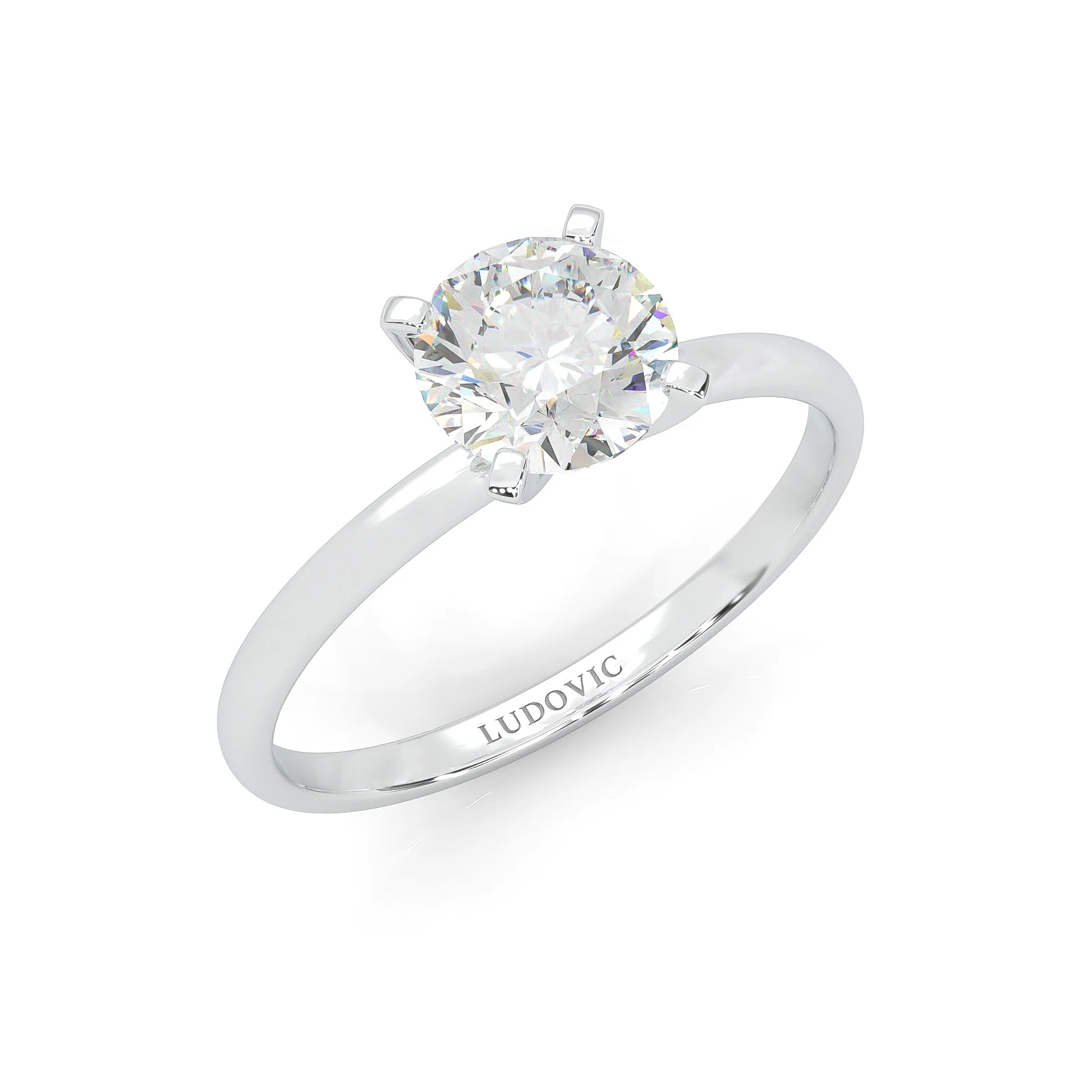 The Classic Moissanite Wedding Set (14k Solid Gold) - Image 8