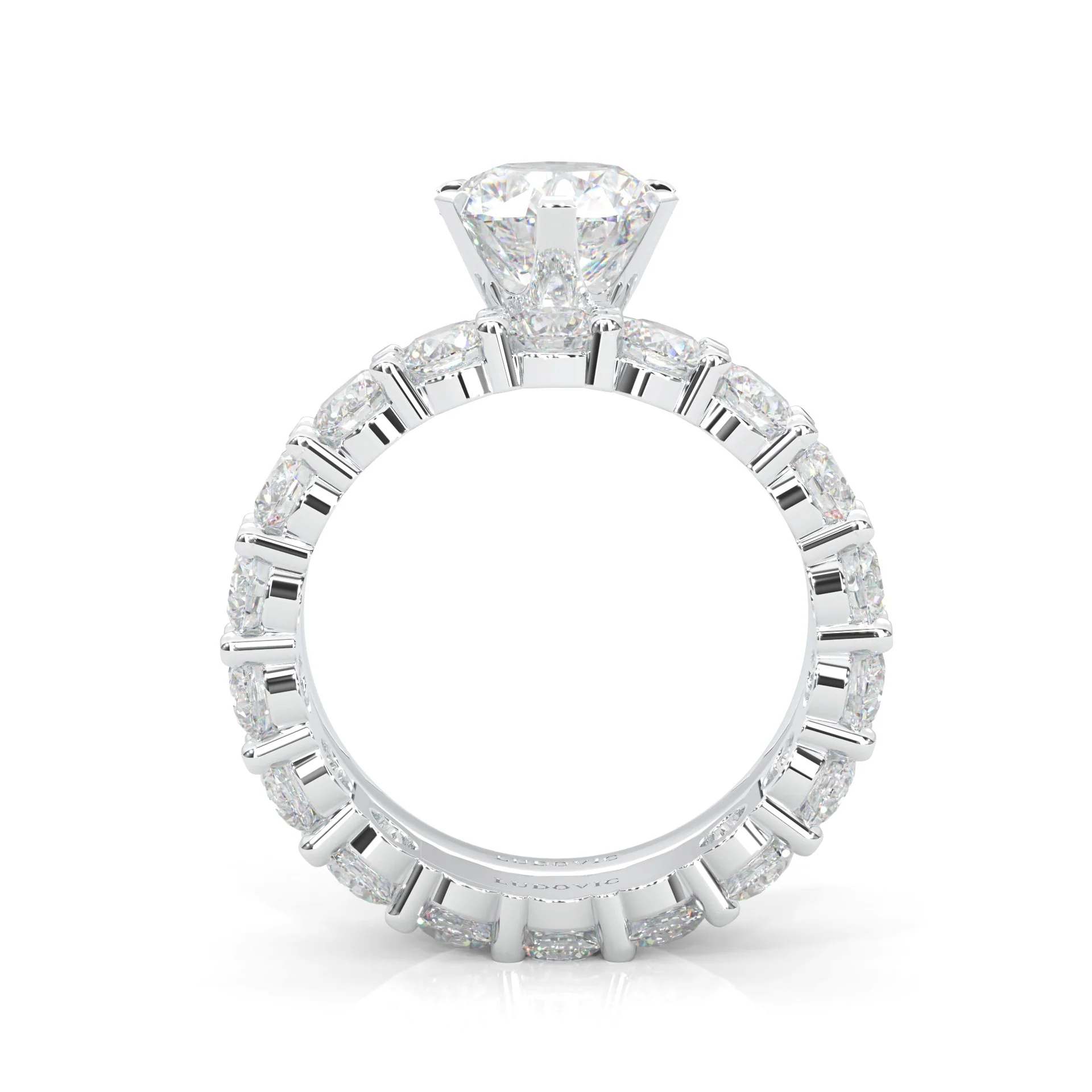 The Classic Moissanite Wedding Set II (14k Solid Gold) - Image 5