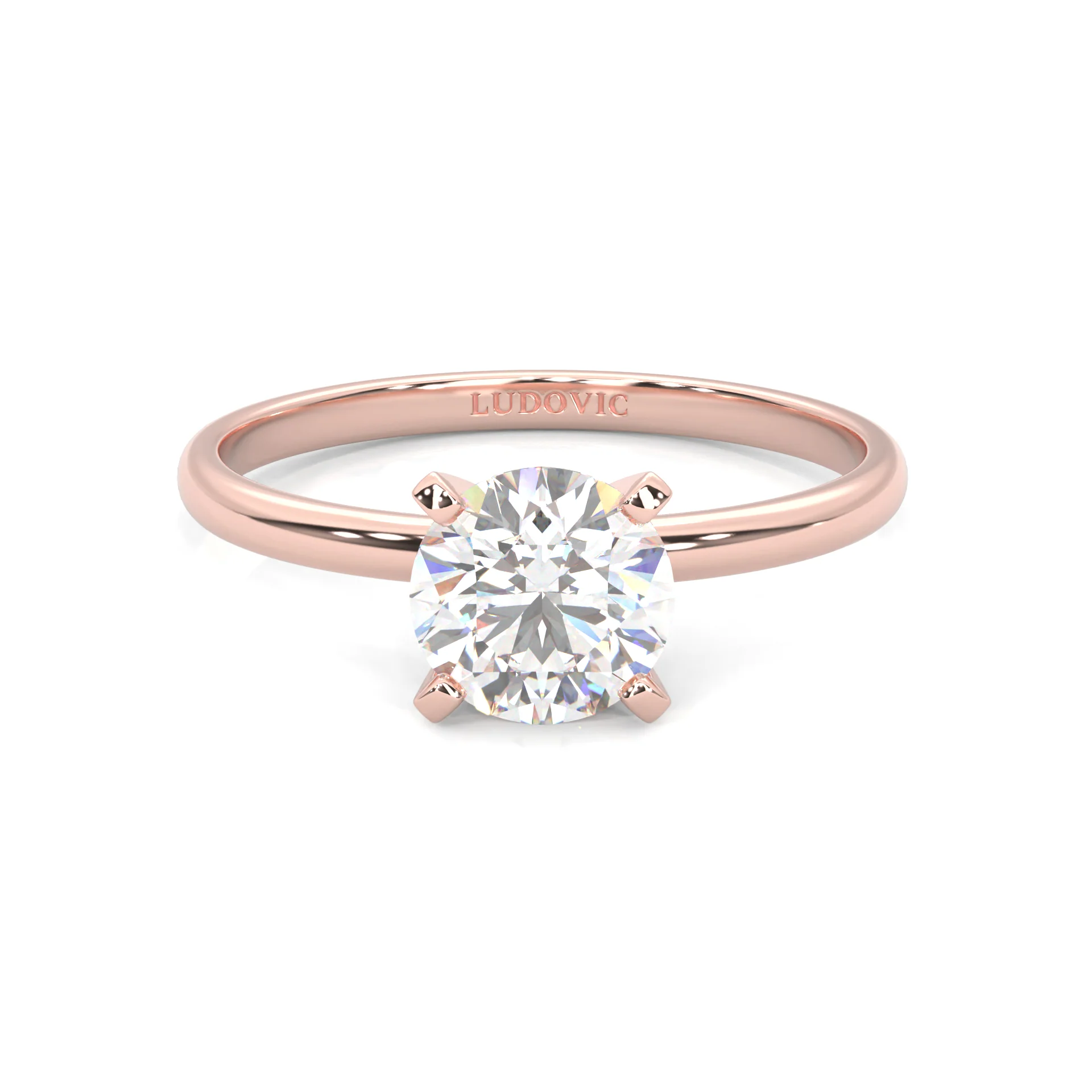 The Classic Moissanite Wedding Set ( Rose Gold ) - Image 3