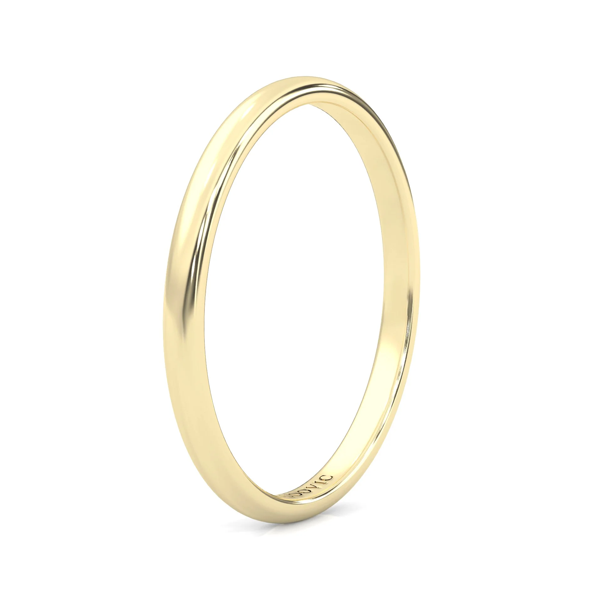 The Classic Moissanite Wedding Set ( Yellow Gold ) - Image 12