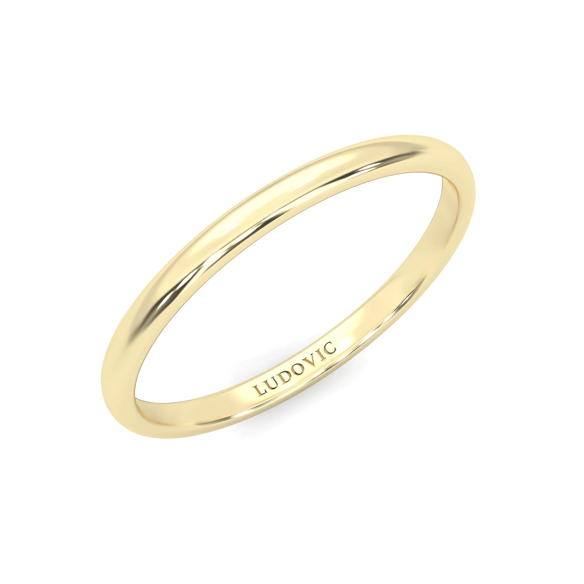 The Classic Moissanite Wedding Set ( Yellow Gold ) - Image 14