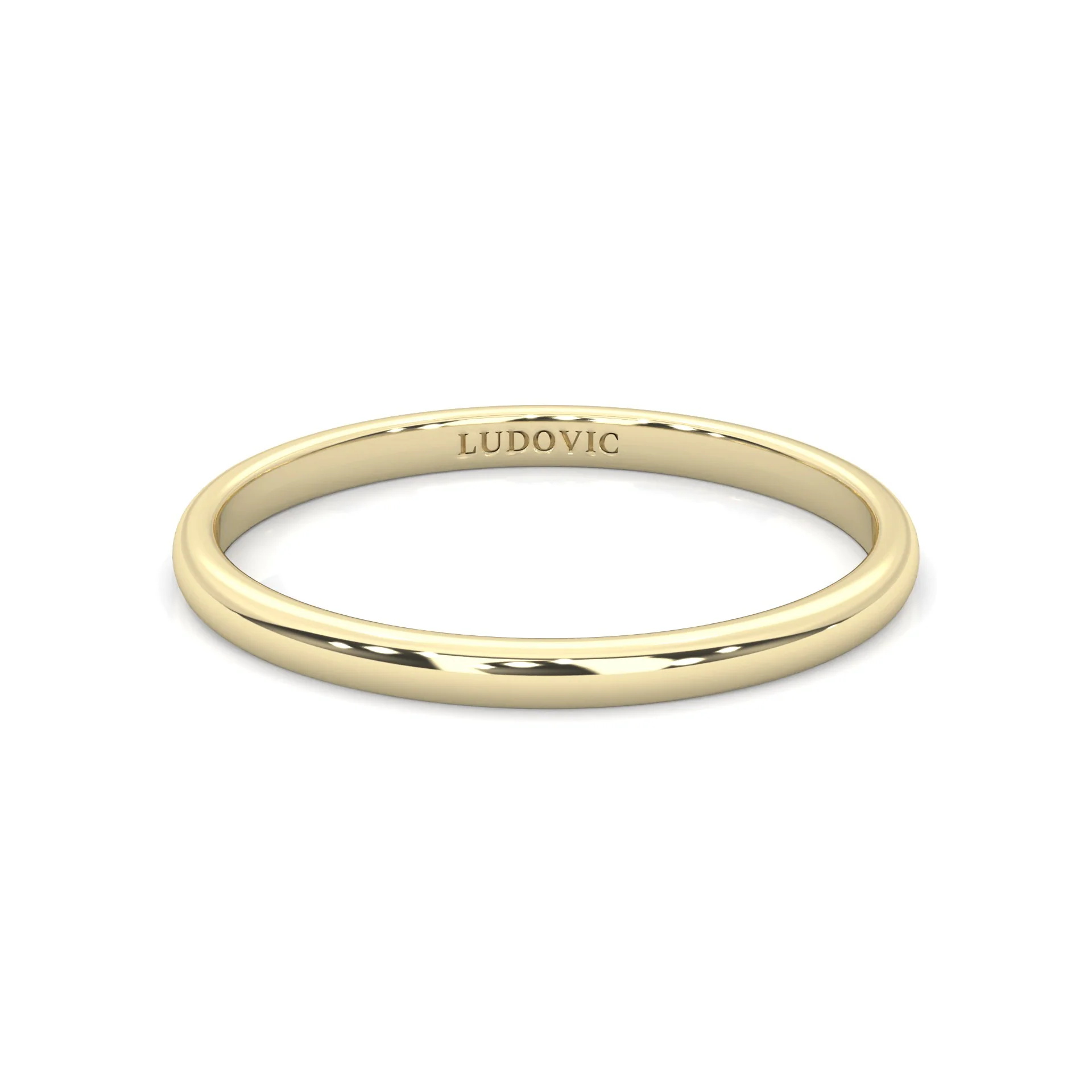 The Classic Moissanite Wedding Set ( Yellow Gold ) - Image 9