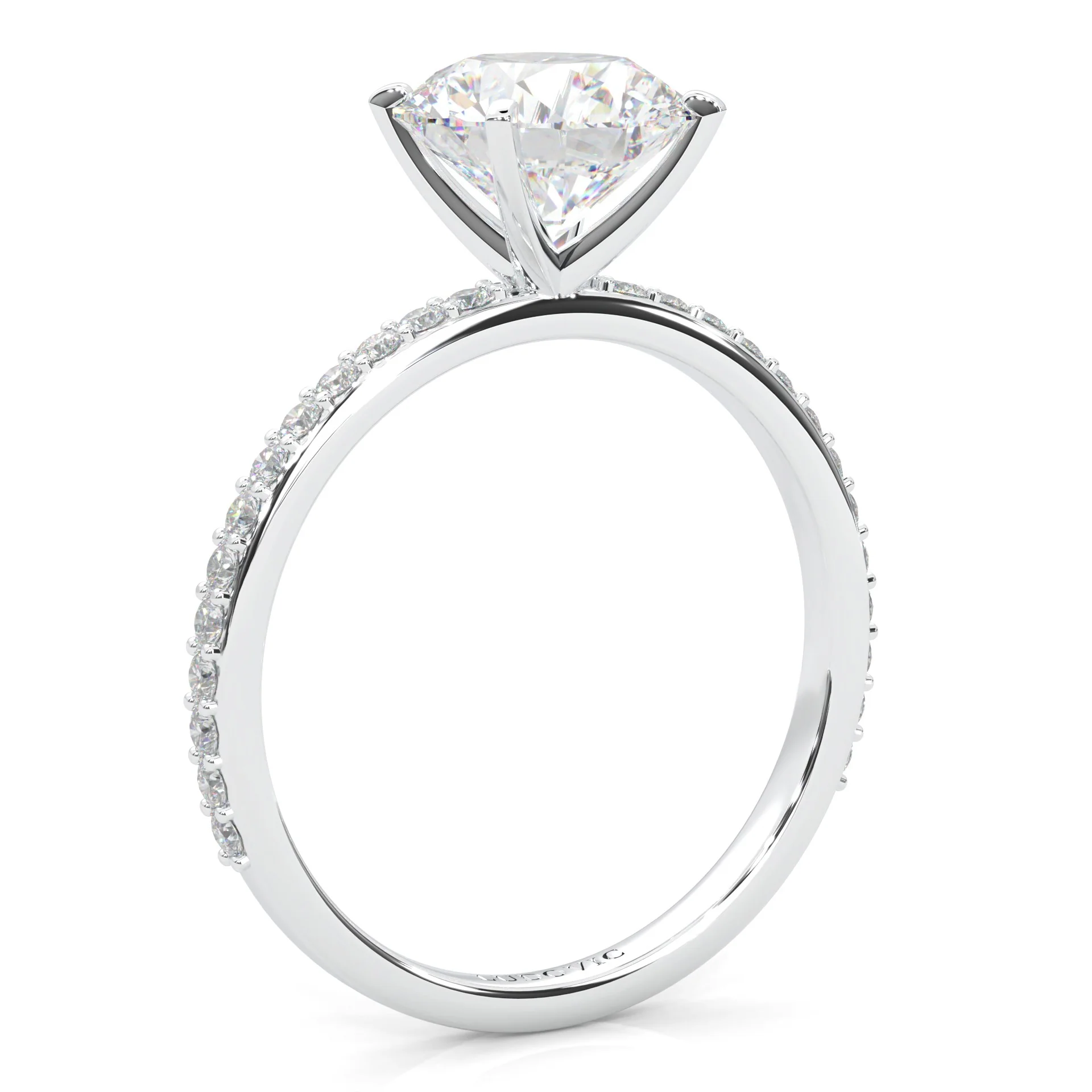 The Crystals Moissanite Wedding Set (14k Solid Gold) - Image 11