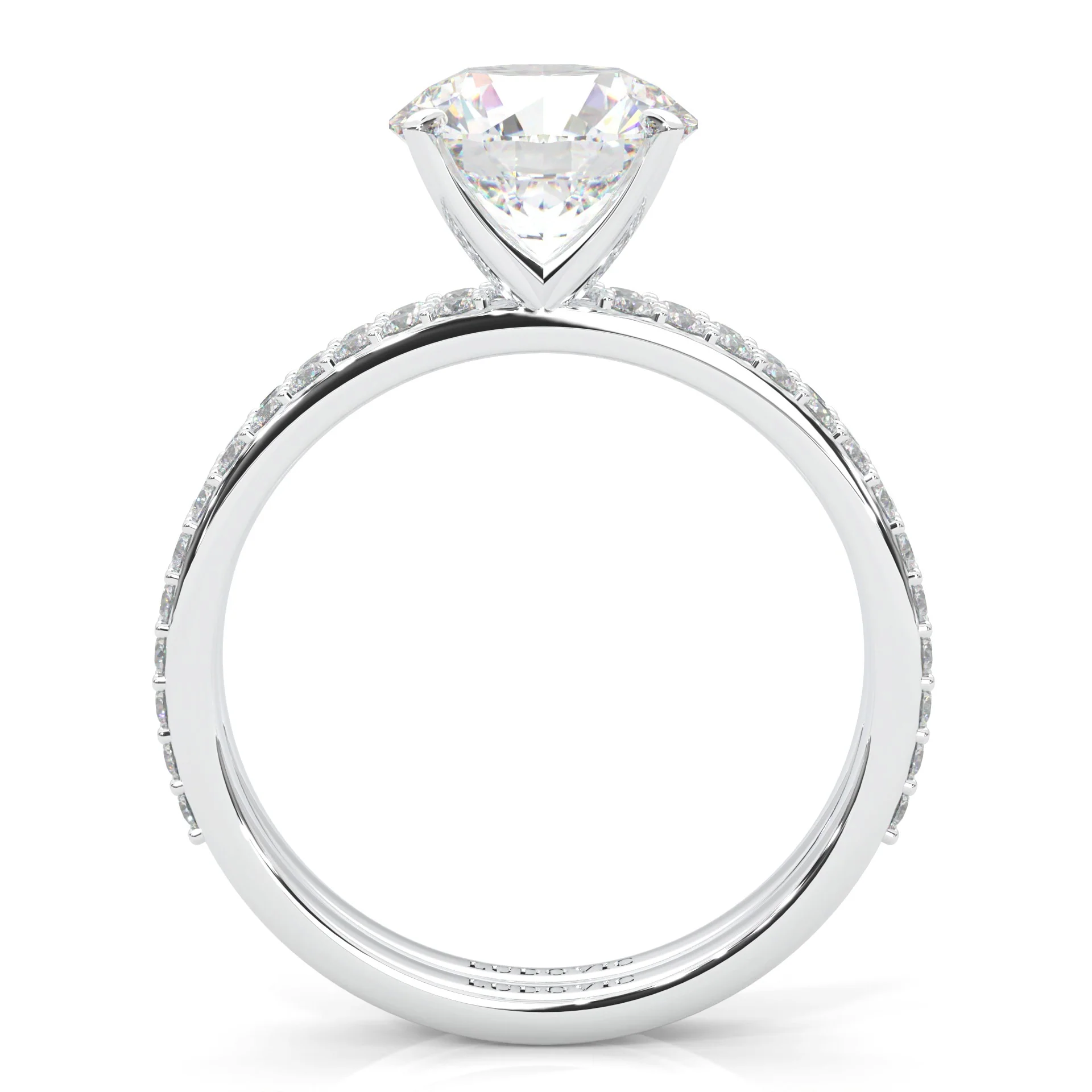 The Crystals Moissanite Wedding Set (14k Solid Gold) - Image 6
