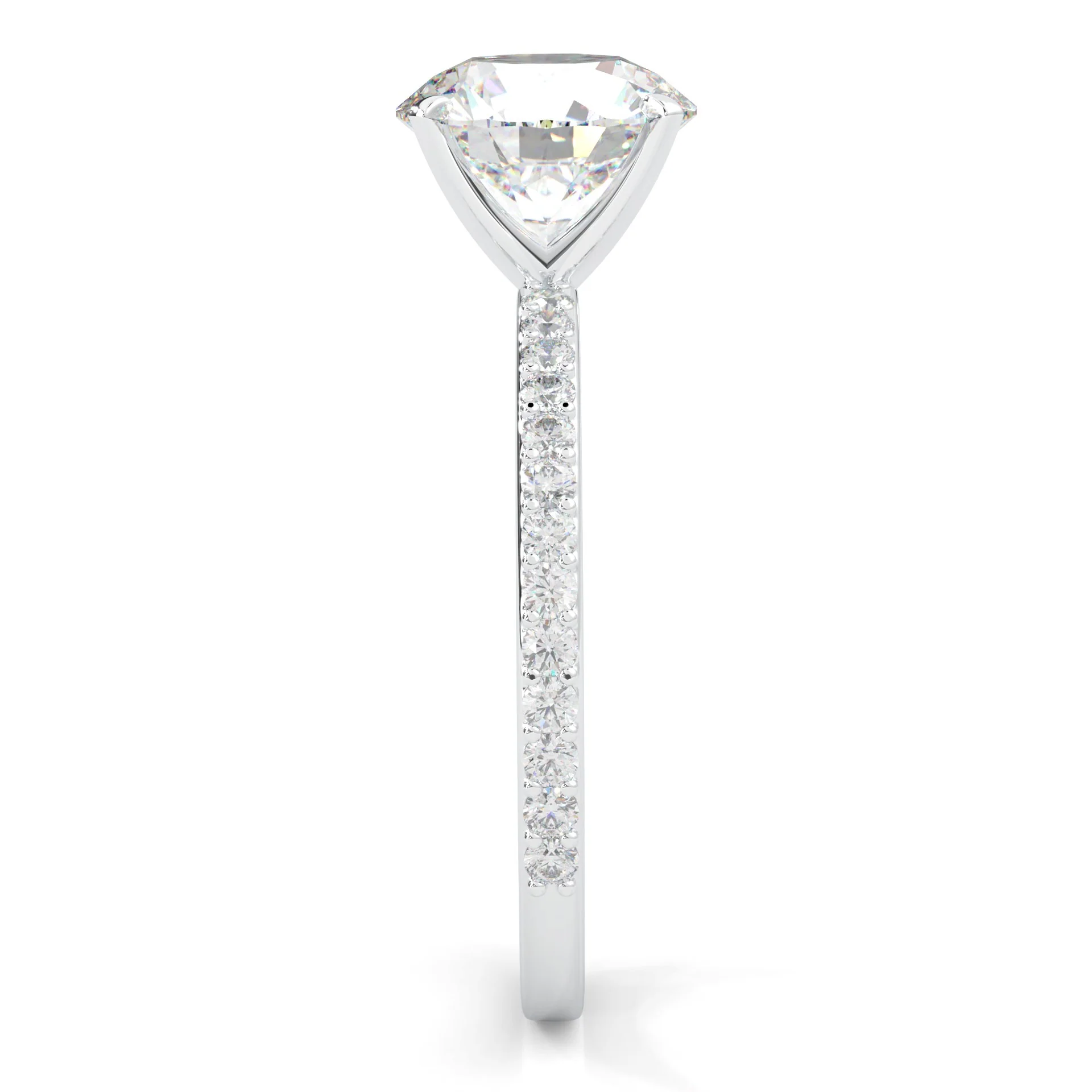 The Crystals Moissanite Wedding Set (14k Solid Gold) - Image 9