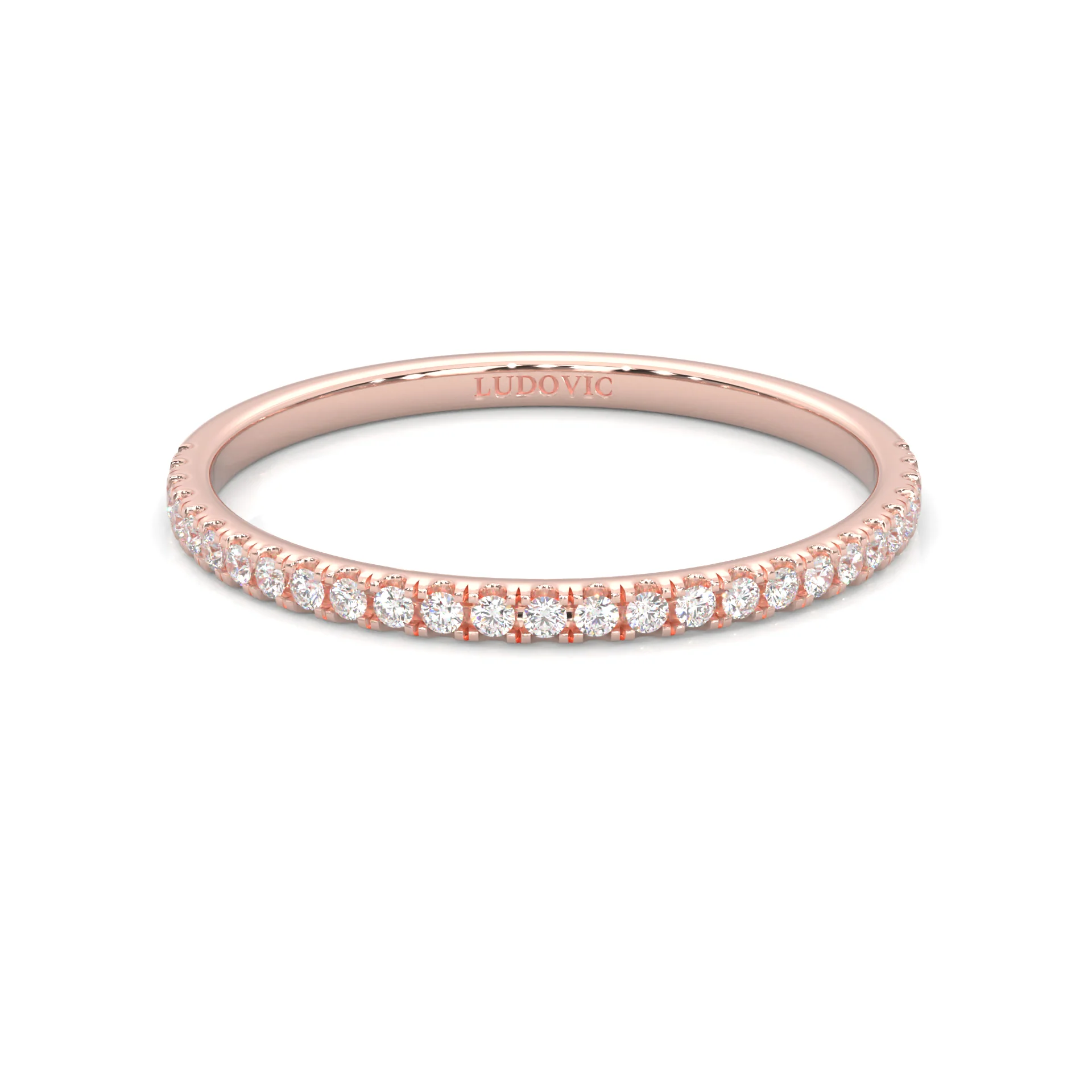 The Crystals Moissanite Wedding Set ( Rose Gold ) - Image 13