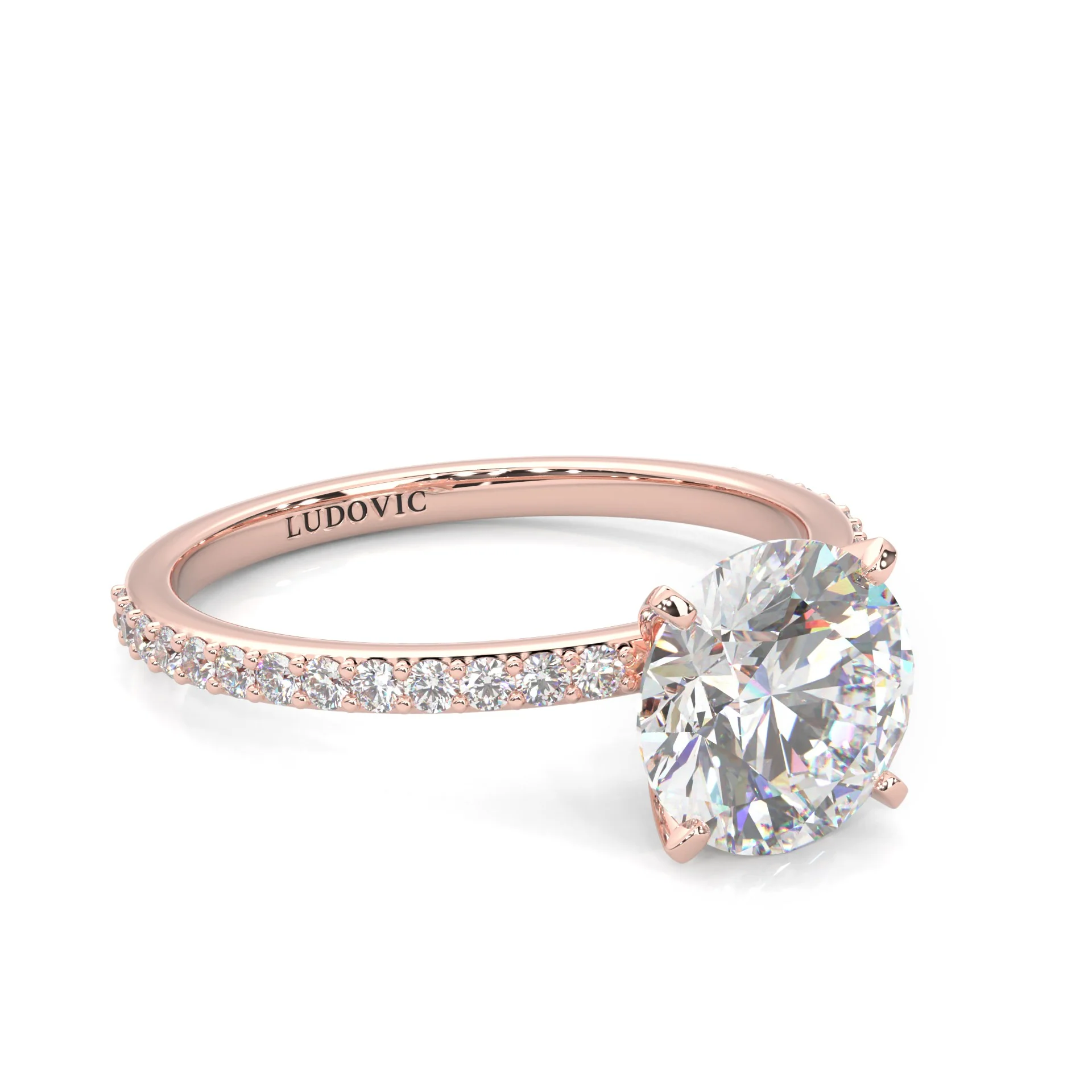 The Crystals Moissanite Wedding Set ( Rose Gold ) - Image 9
