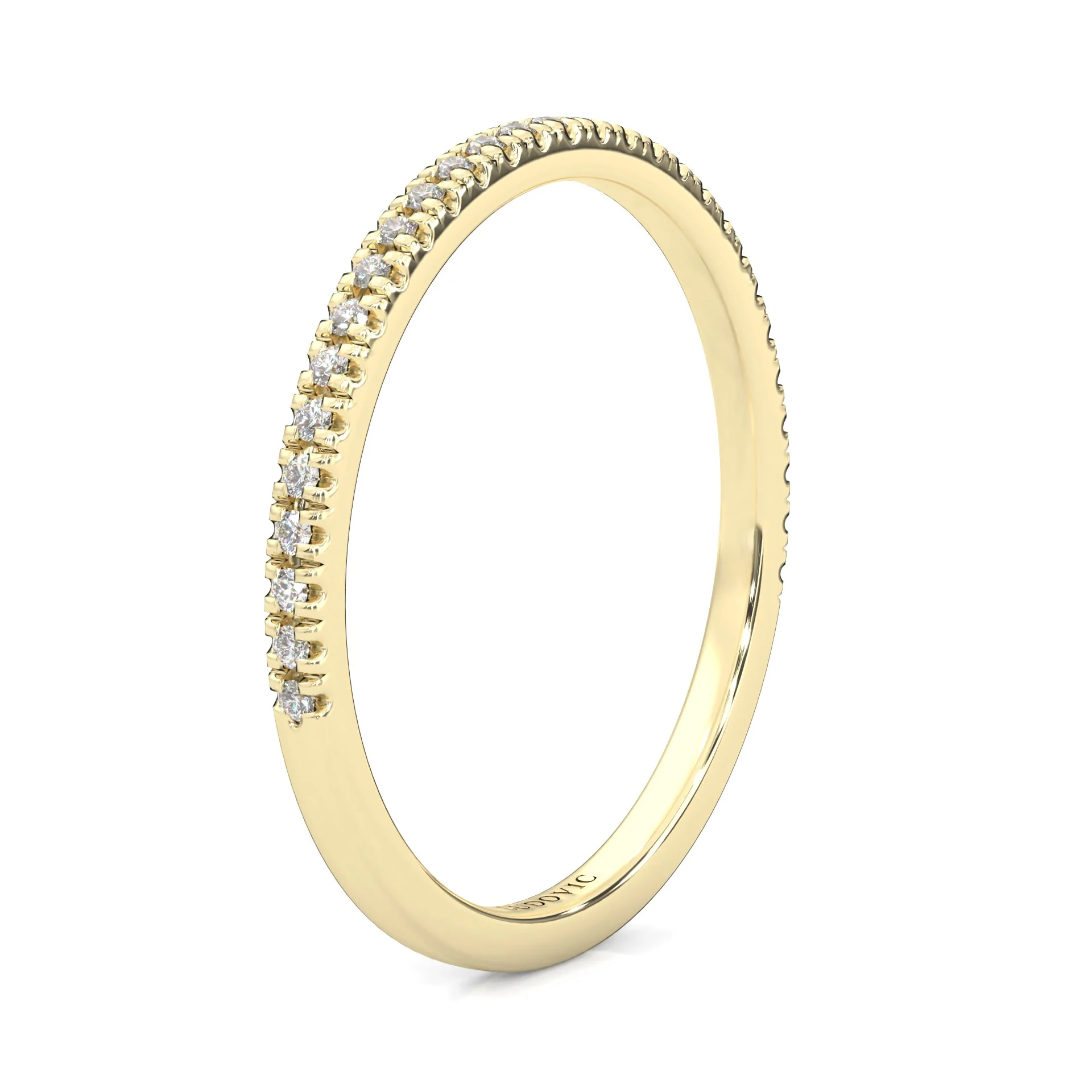 The Crystals Moissanite Wedding Set ( Yellow Gold ) - Image 16