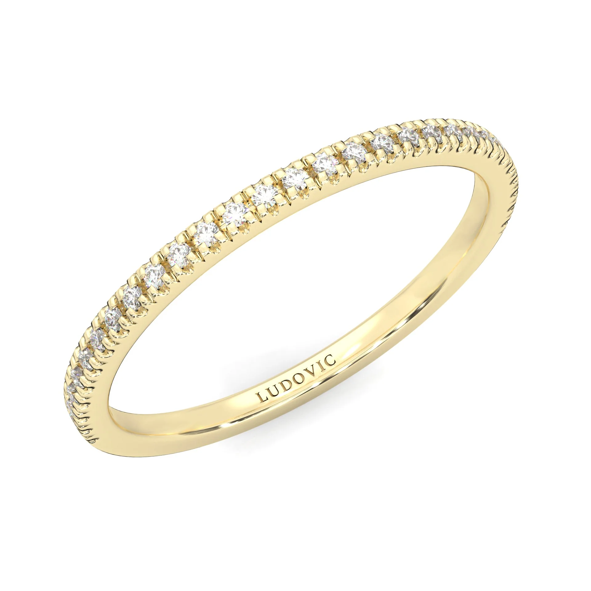 The Crystals Moissanite Wedding Set ( Yellow Gold ) - Image 18