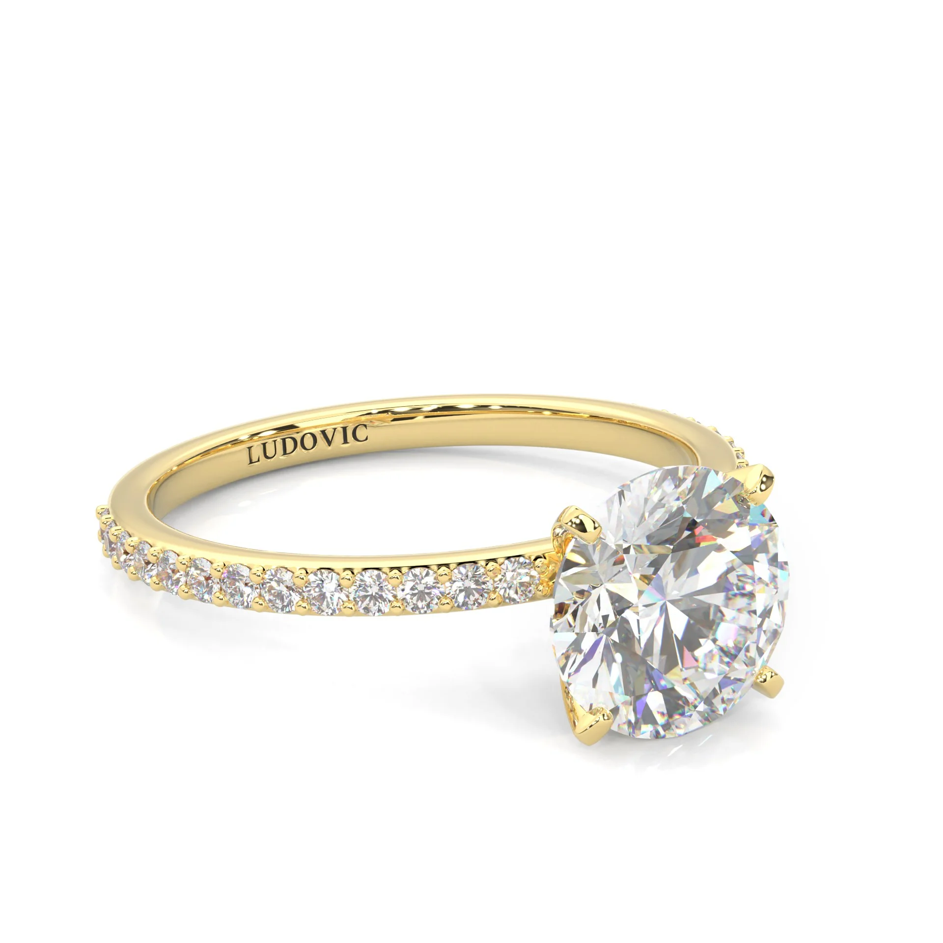The Crystals Moissanite Wedding Set ( Yellow Gold ) - Image 8