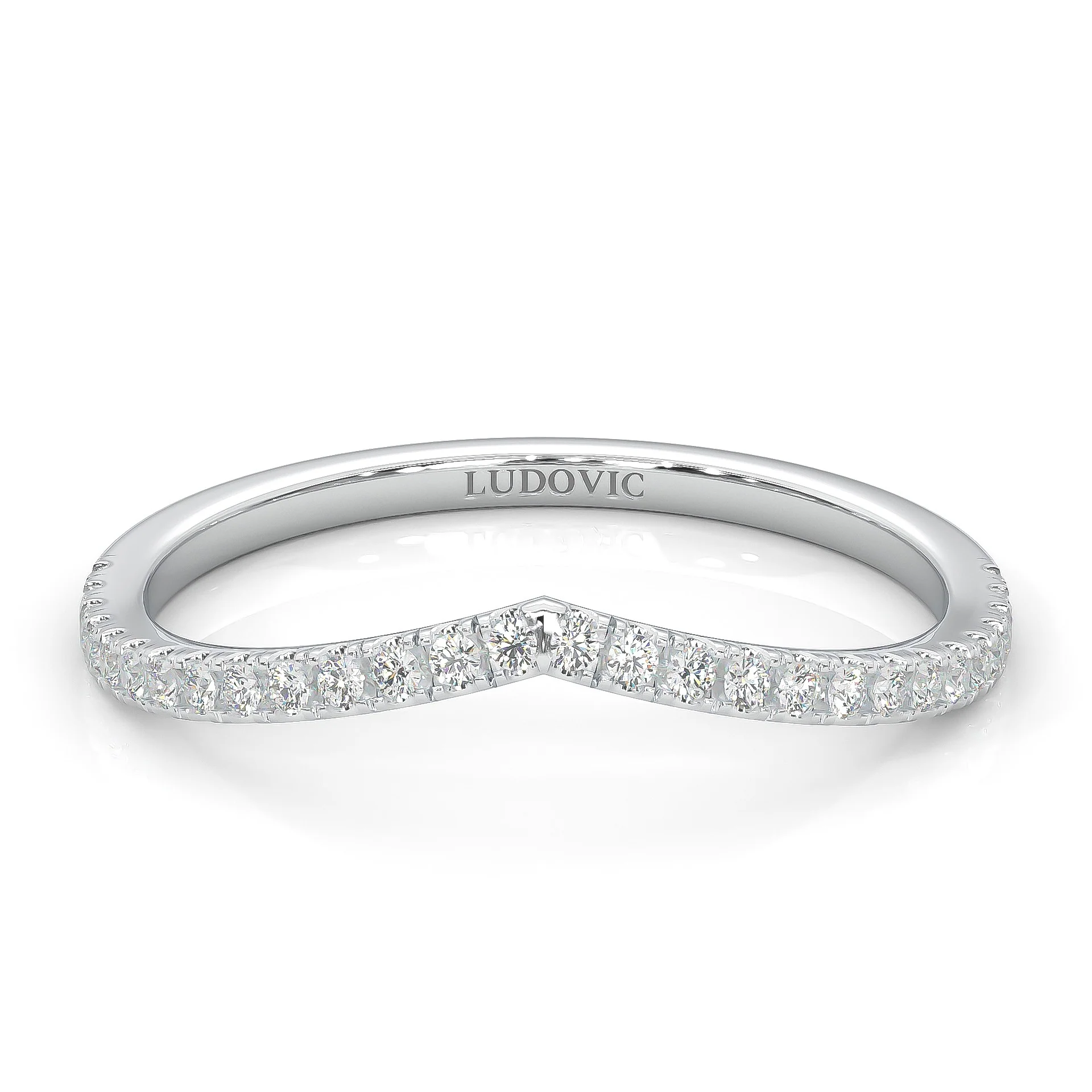The Curved Swan Moissanite Wedding Set (14k Solid Gold) - Image 10