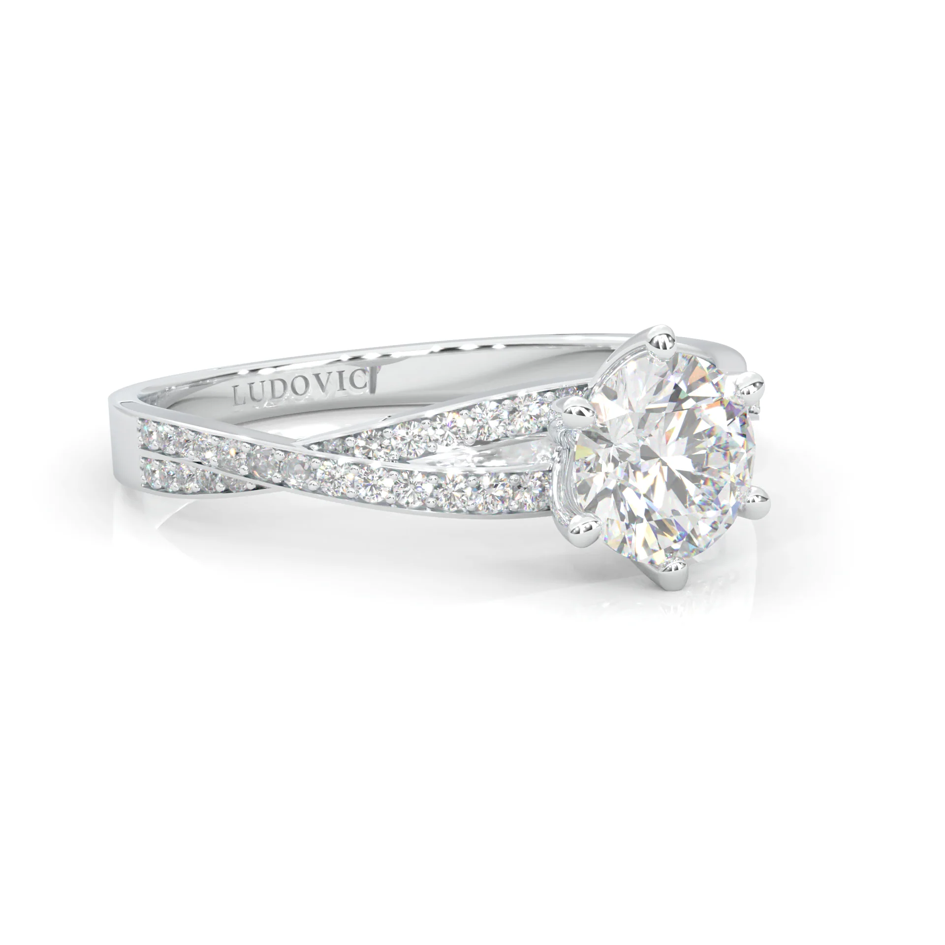 The Detour Moissanite Engagement Ring (14k Solid Gold) - Image 3