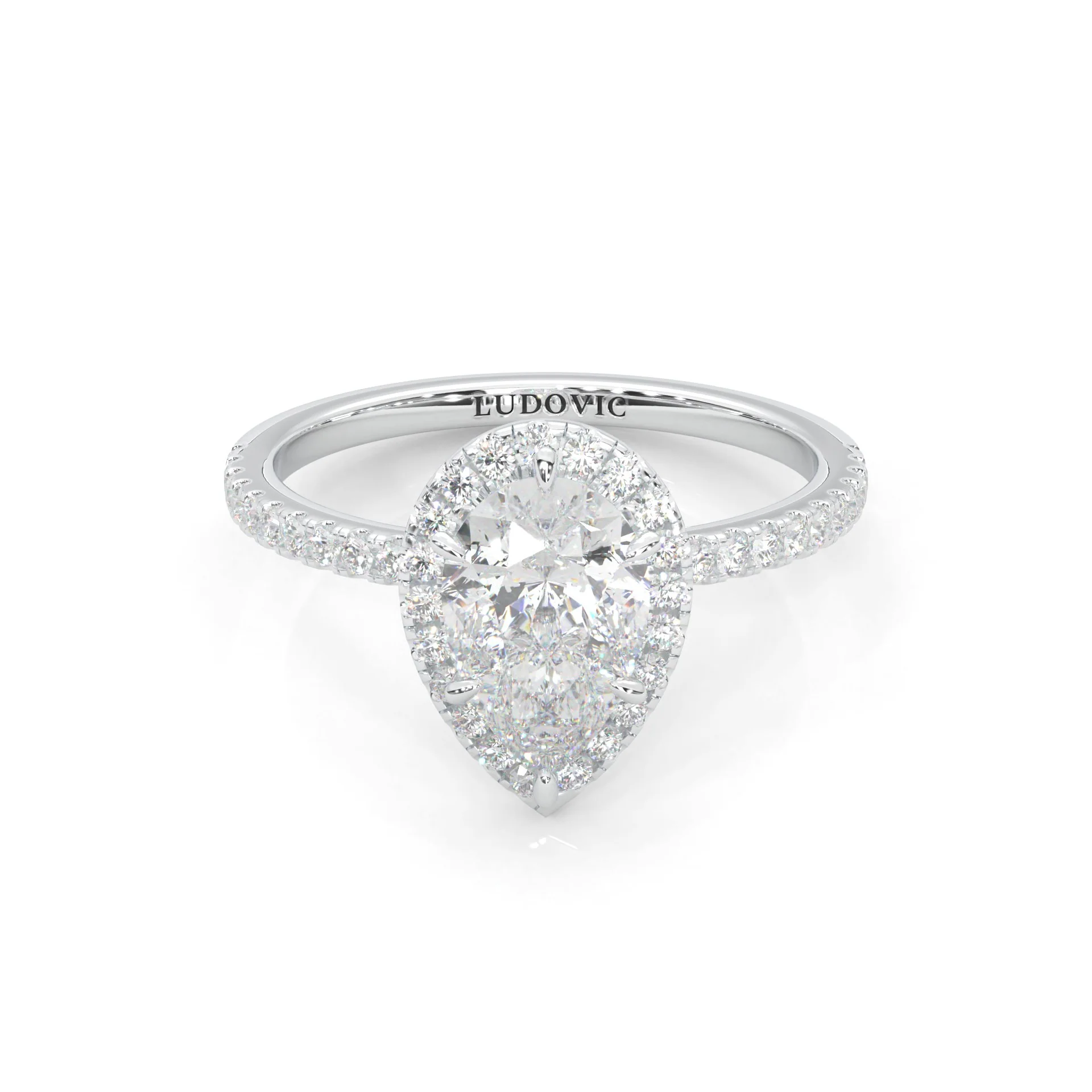 Valora Moissanite Engagement Ring (14k Solid Gold)
